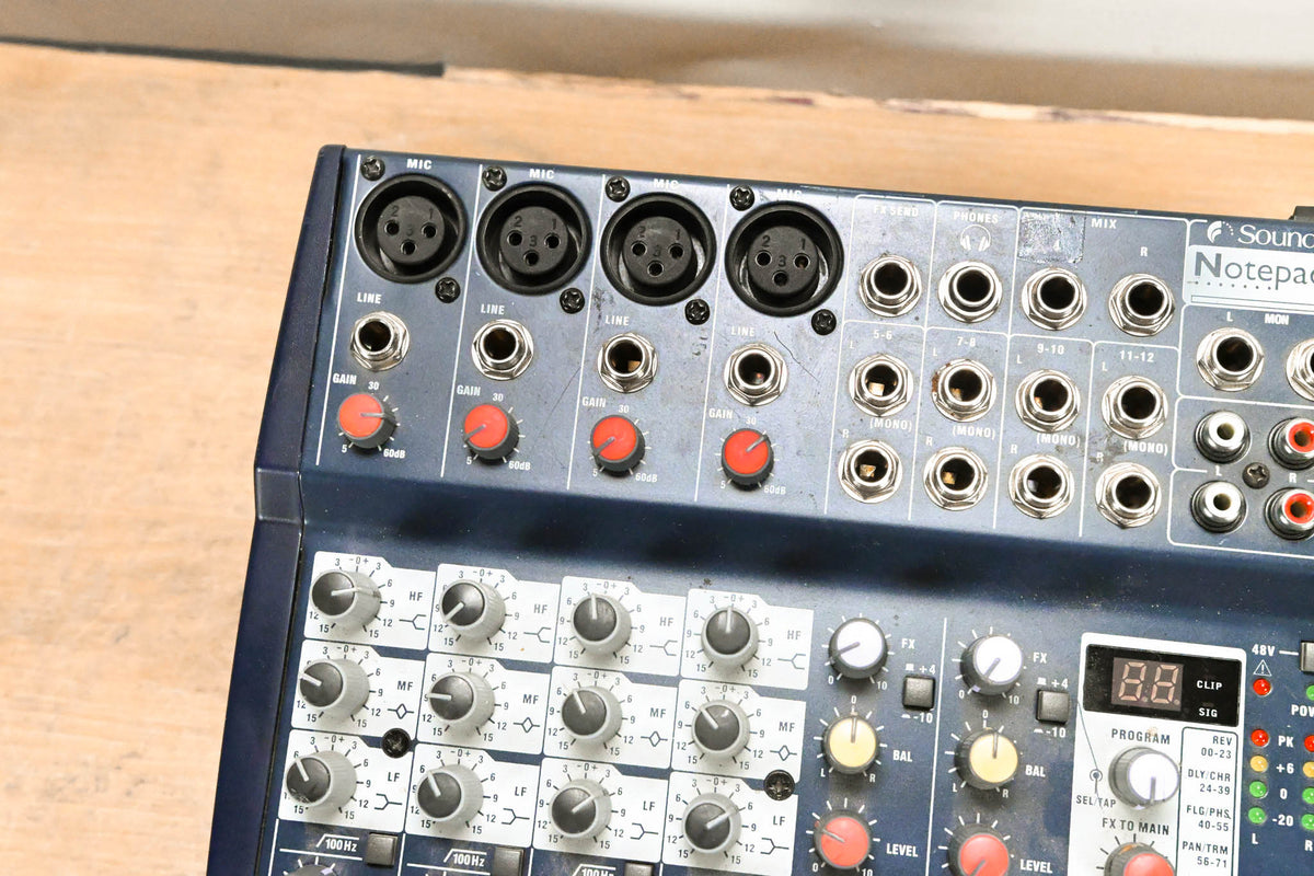 Soundcraft Notepad 124FX Compact 12-Input Analog Mixing Console (NO PSU)