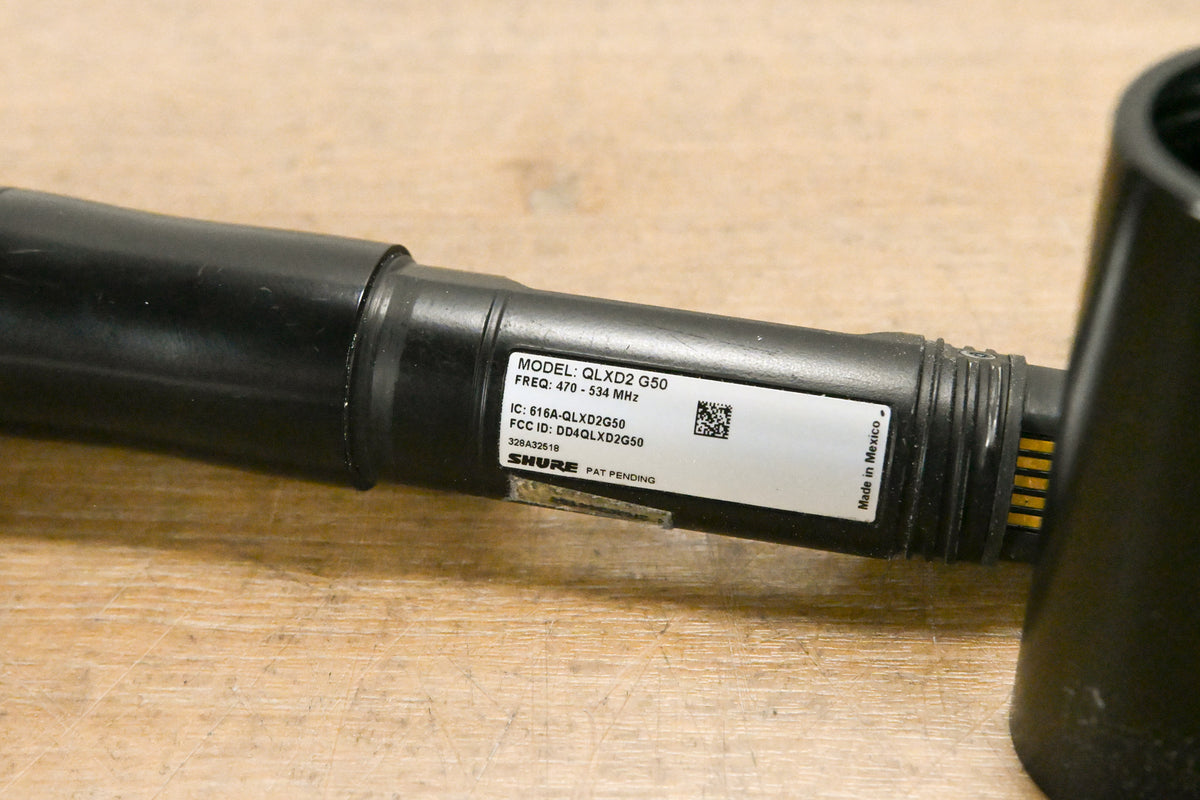 Shure QLXD24/KSM9HS Digital Handheld Wireless System - G50 Band (NO PSU)