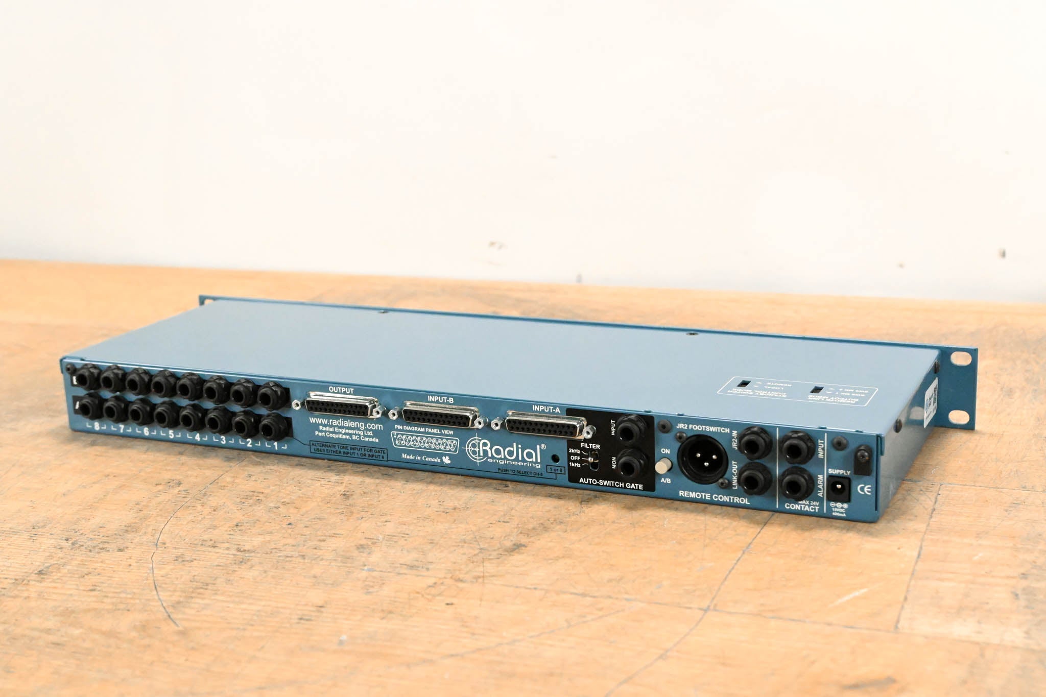 Radial Engineering SW8 MK2 8-CH Line Level Auto-Switcher (NO PSU)