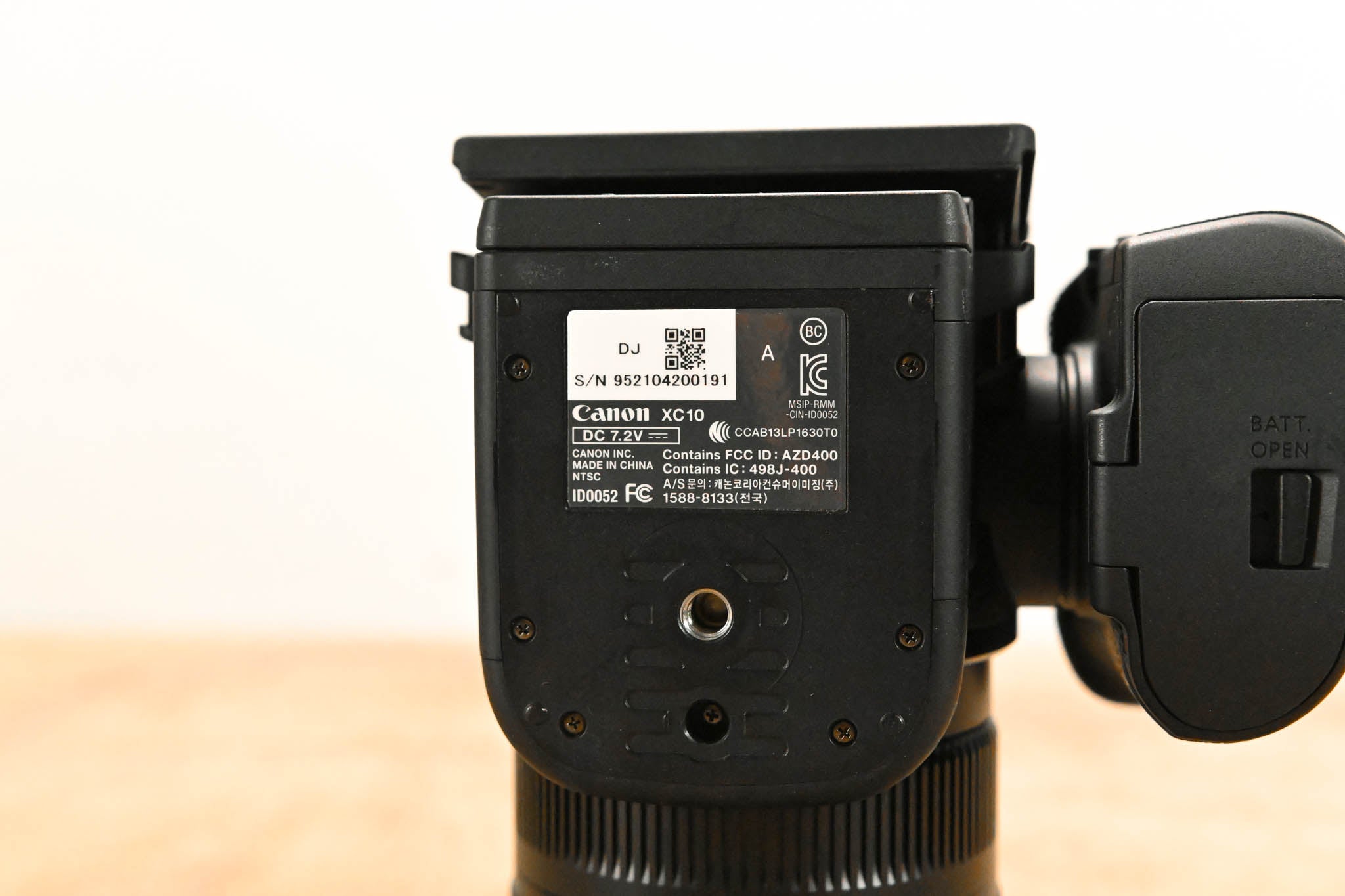 Canon XC10 4K Professional Camcorder