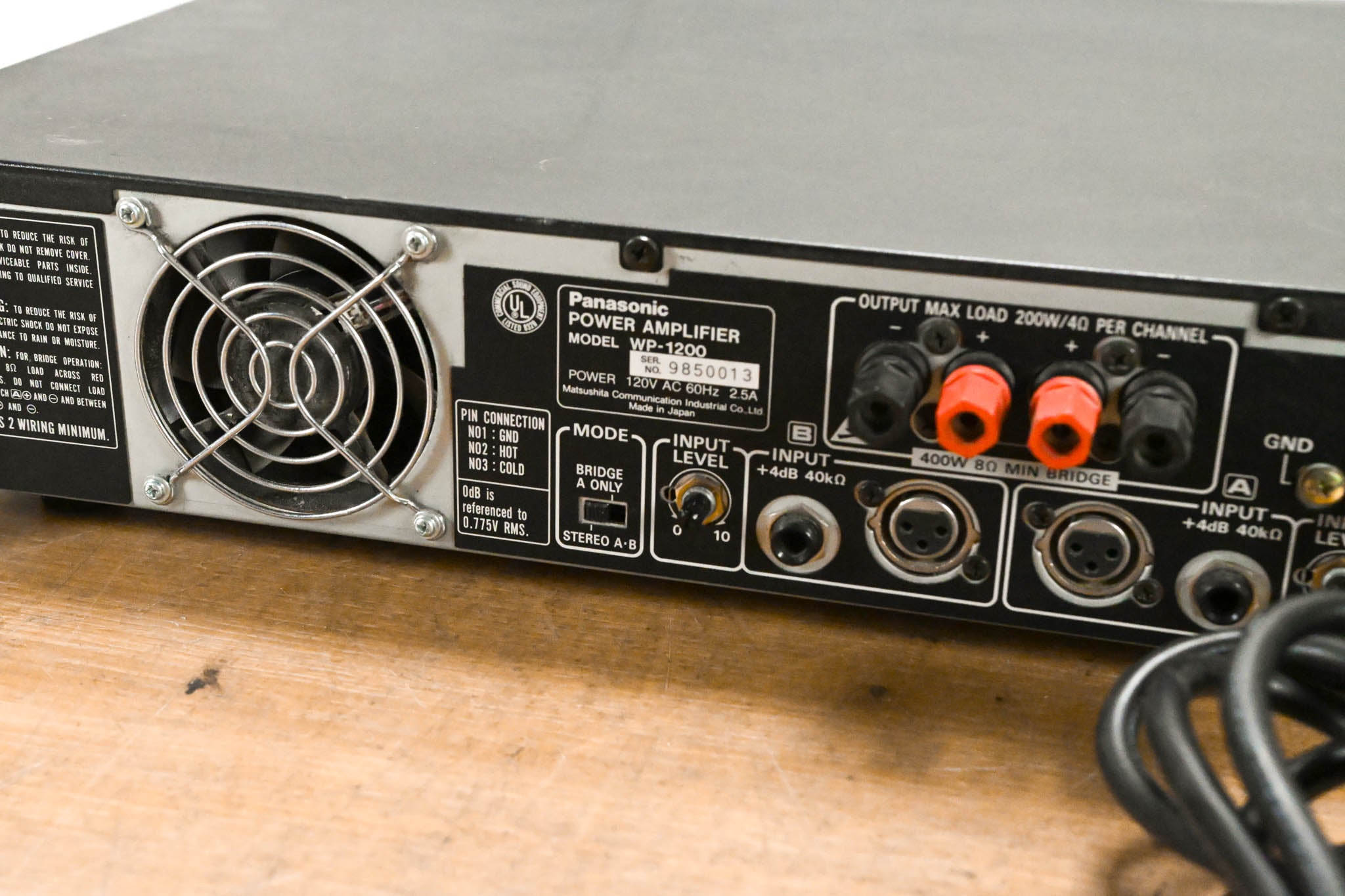 RAMSA パワーアンプ WP-1200A Ramsa WP-1200 2-Channel Power Amplifier CG013DY