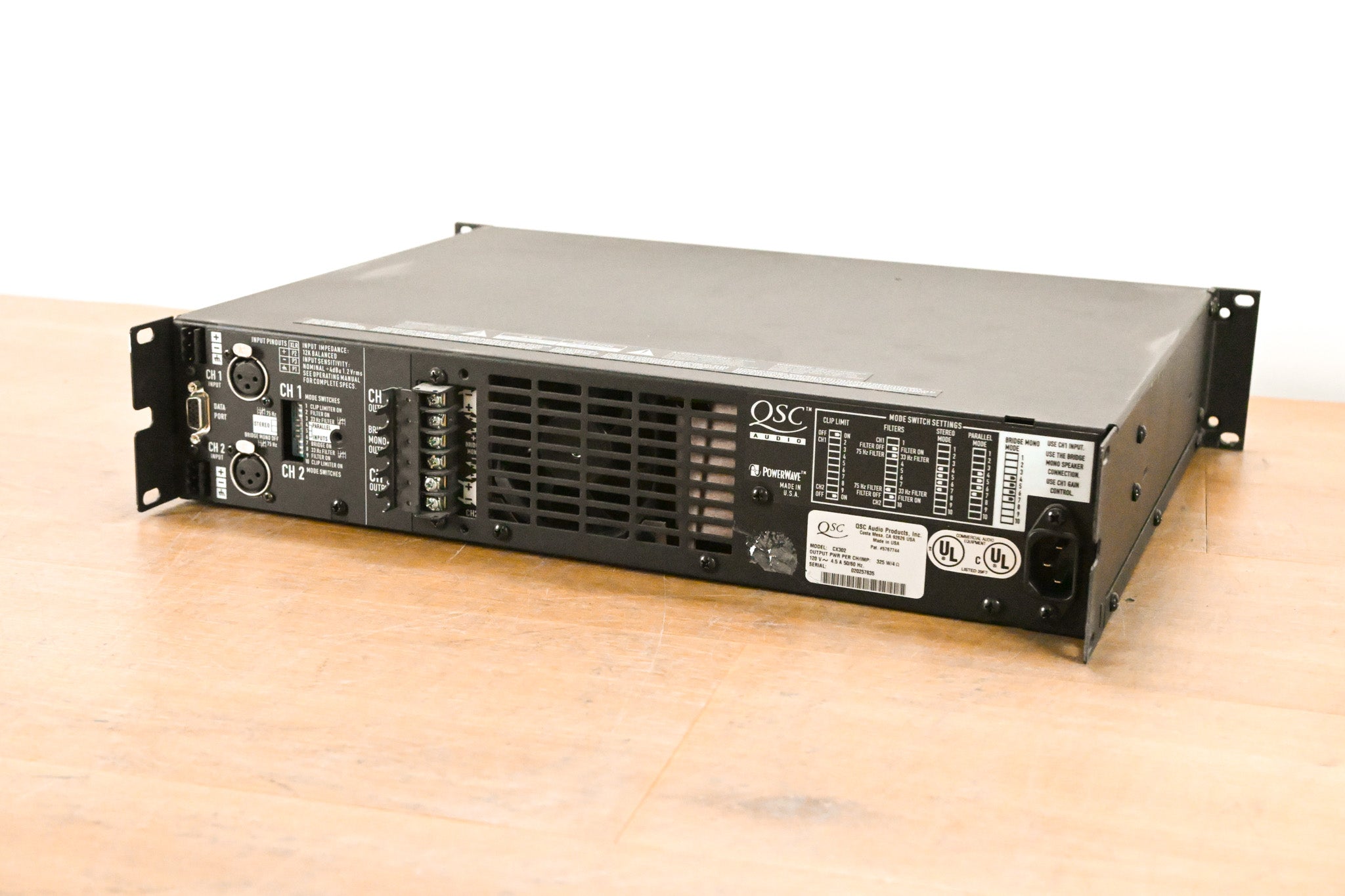 QSC CX302 2-Channel Power Amplifier
