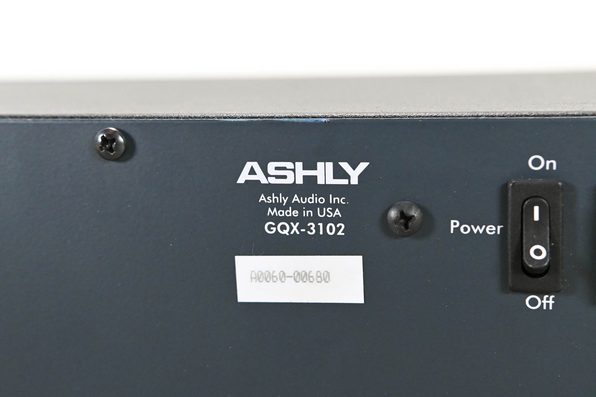 Ashly GQX-3102 2-Channel 31-Band Graphic Equalizer