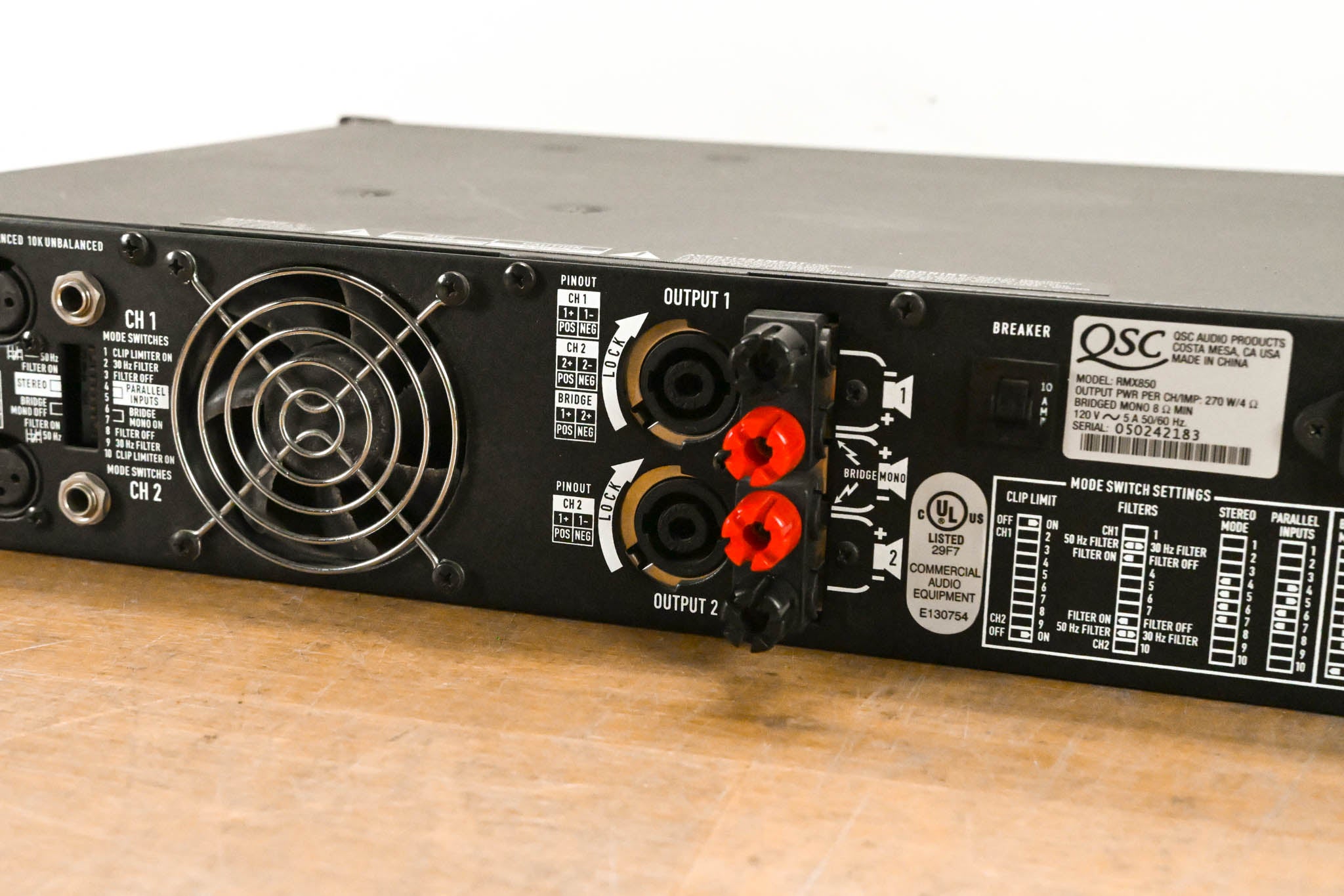 QSC RMX850 2-Channel Power Amplifier