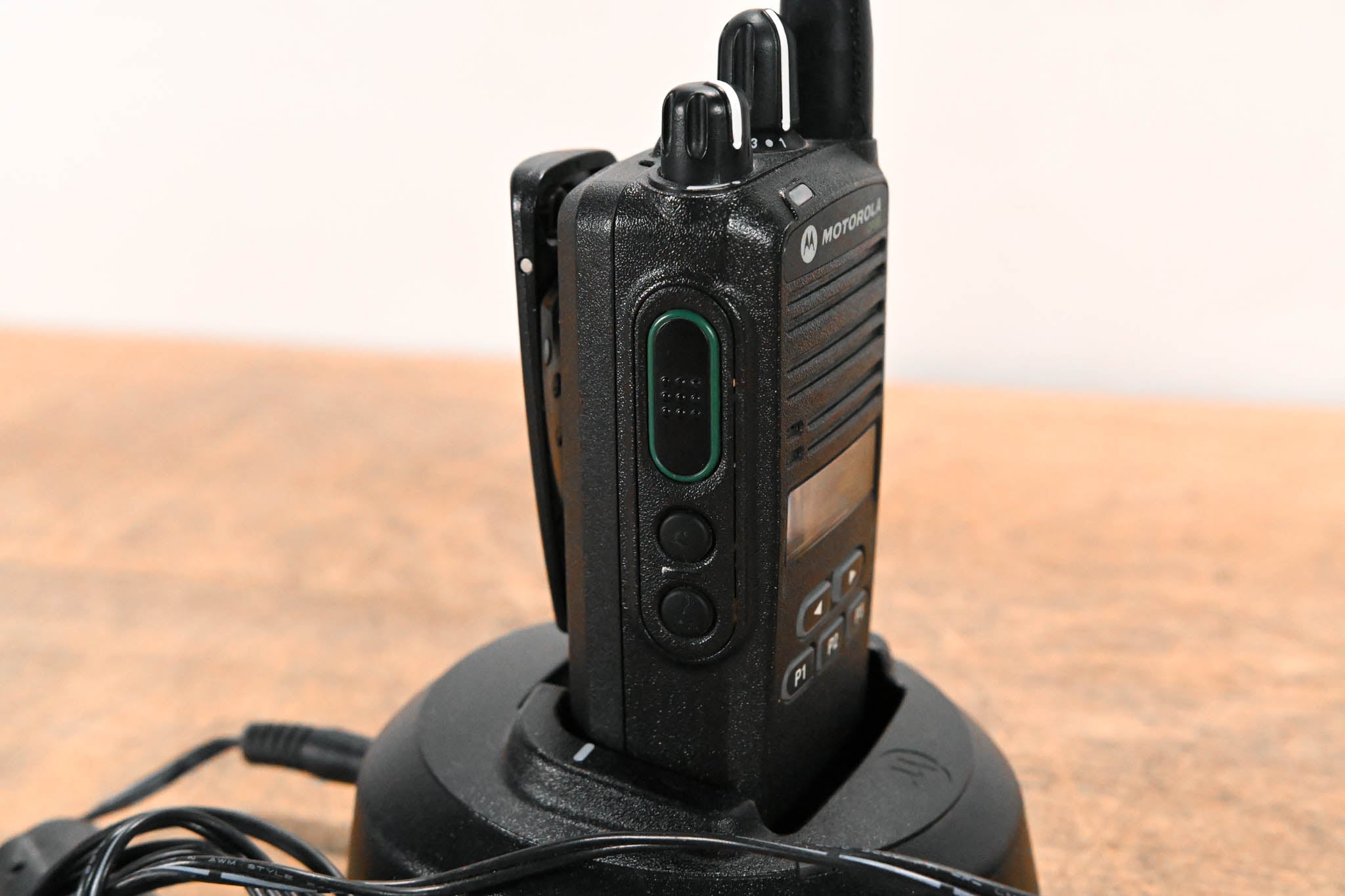 Motorola CP185 Portable Two-Way Radio with PMLN5228A Charger