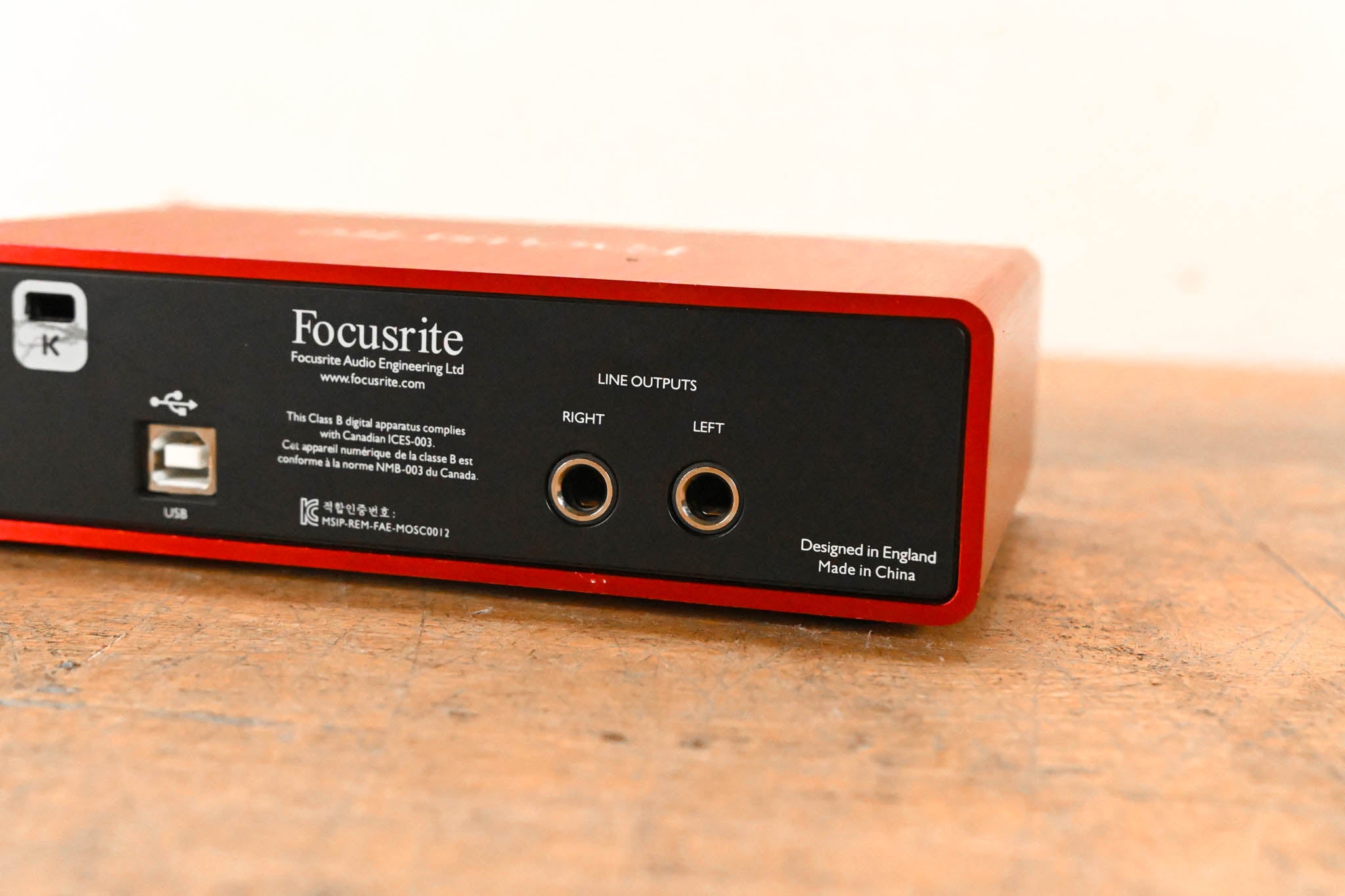 Focusrite Scarlett 2i2 2nd Generation USB Audio Interface
