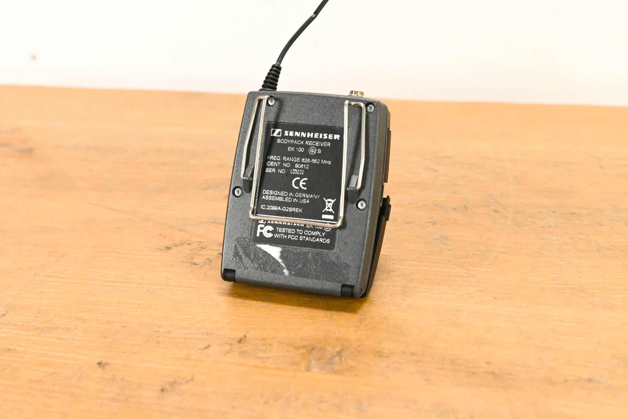 Sennheiser EK 100 G2 Bodypack Wireless Receiver - B Range: 626-662 MHz