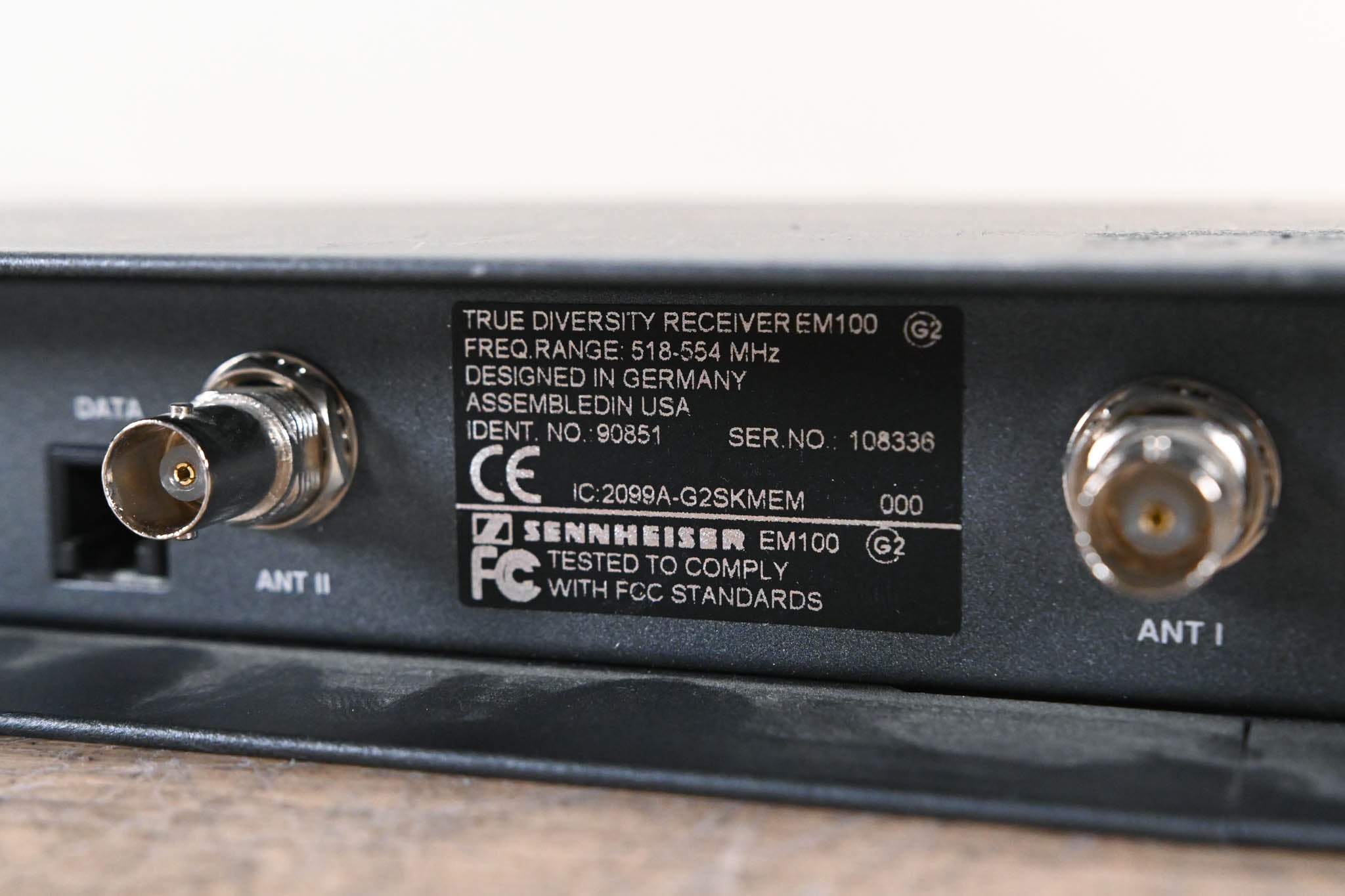 Sennheiser EM 100 G2 Wireless Receiver - 518-554 MHz (NO POWER SUPPLY)