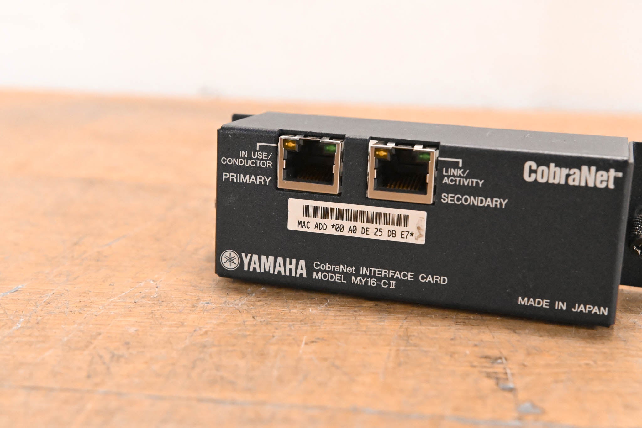 Yamaha MY16-CII CobraNet Network I/O Card
