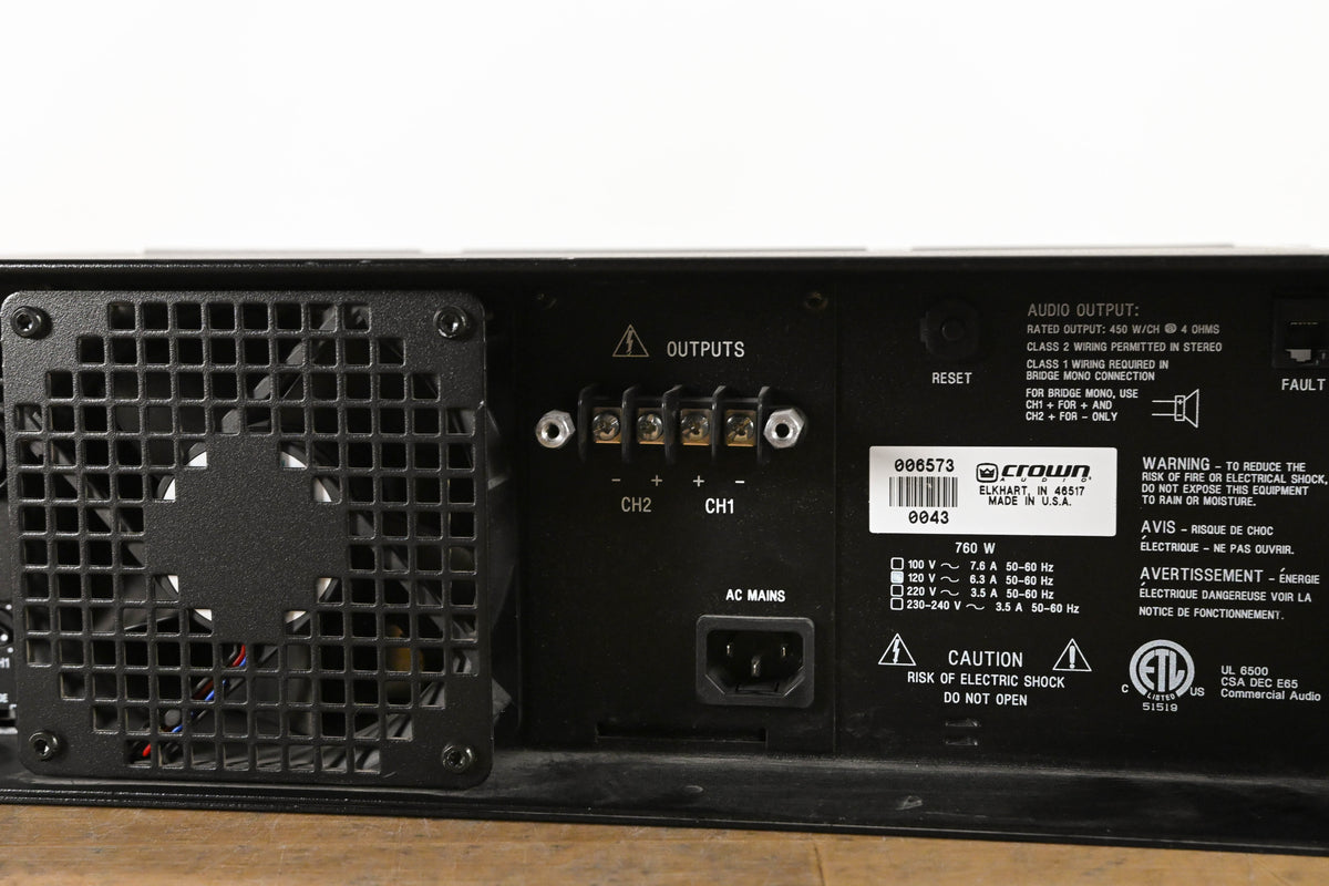 Crown CL1 2-Channel Power Amplifier