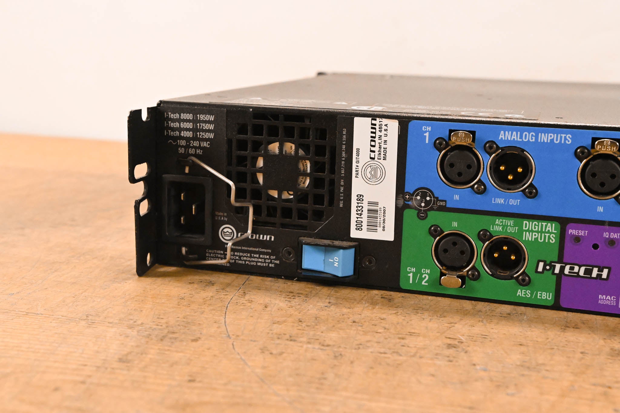 Crown I-Tech 4000 2-Channel Power Amplifier