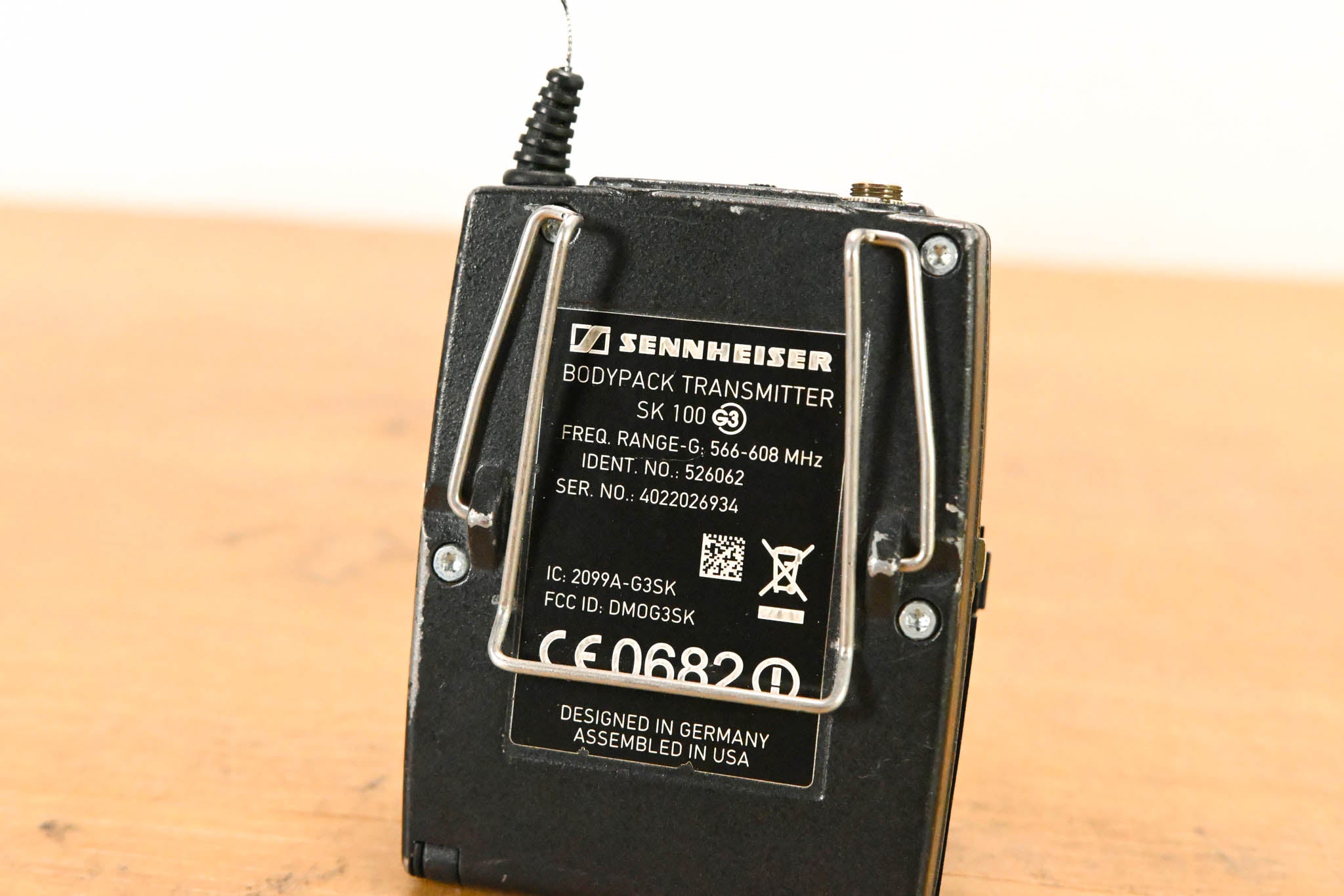 Sennheiser ew 100 G3 Bodypack Wireless System 566-608MHz NO POWER SUPPLY