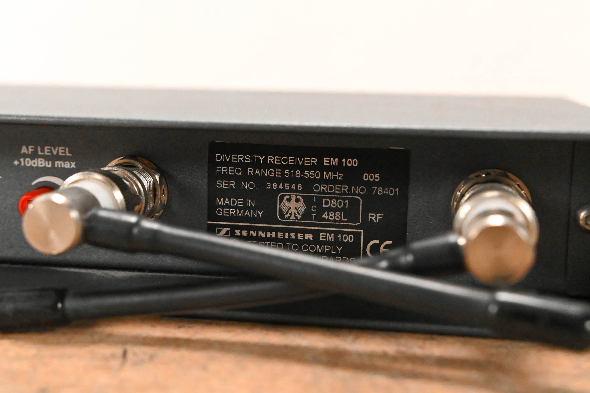 Sennheiser EM 100 Wireless Receiver - 518-550 MHz (NO POWER SUPPLY)