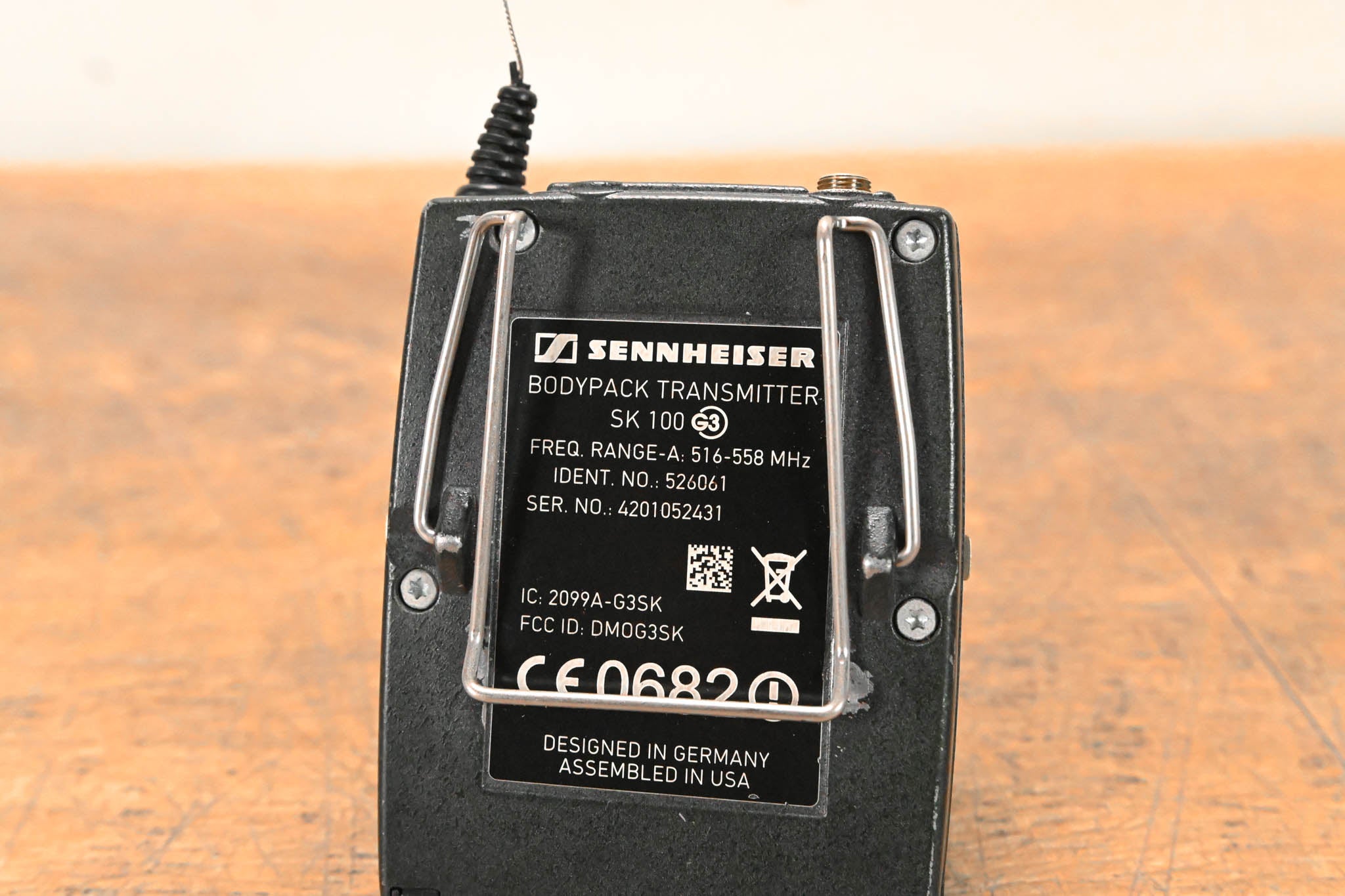 Sennheiser ew 100 G3 Bodypack Wireless System - A Range NO POWER SUPPLY