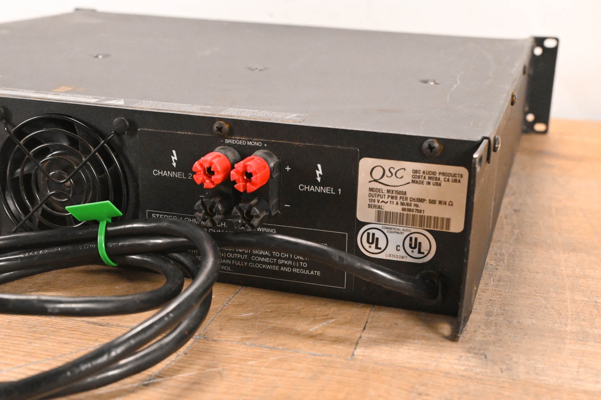 QSC MX 1500a 2-Channel Power Amplifier