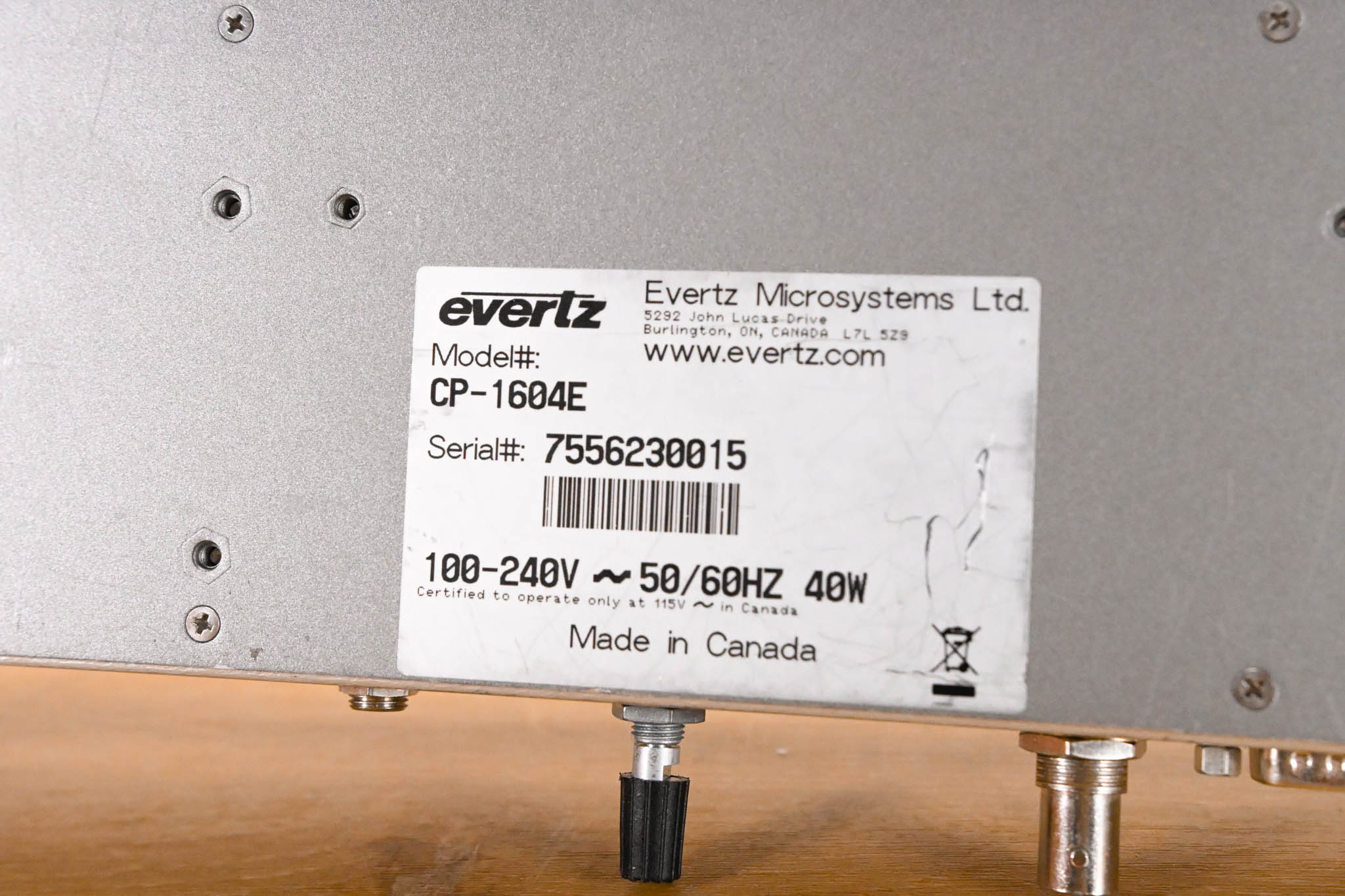 Evertz CP-1604E 20-Button Remote Panel