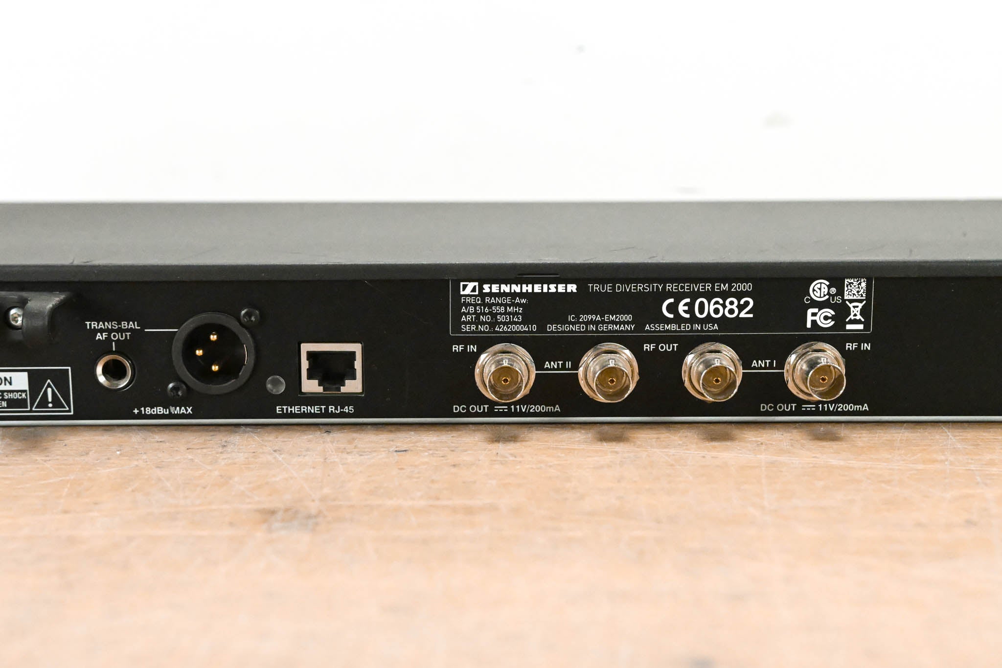 Sennheiser EM 2000 Wireless Microphone Receiver - Aw Range: 516-558 MHz