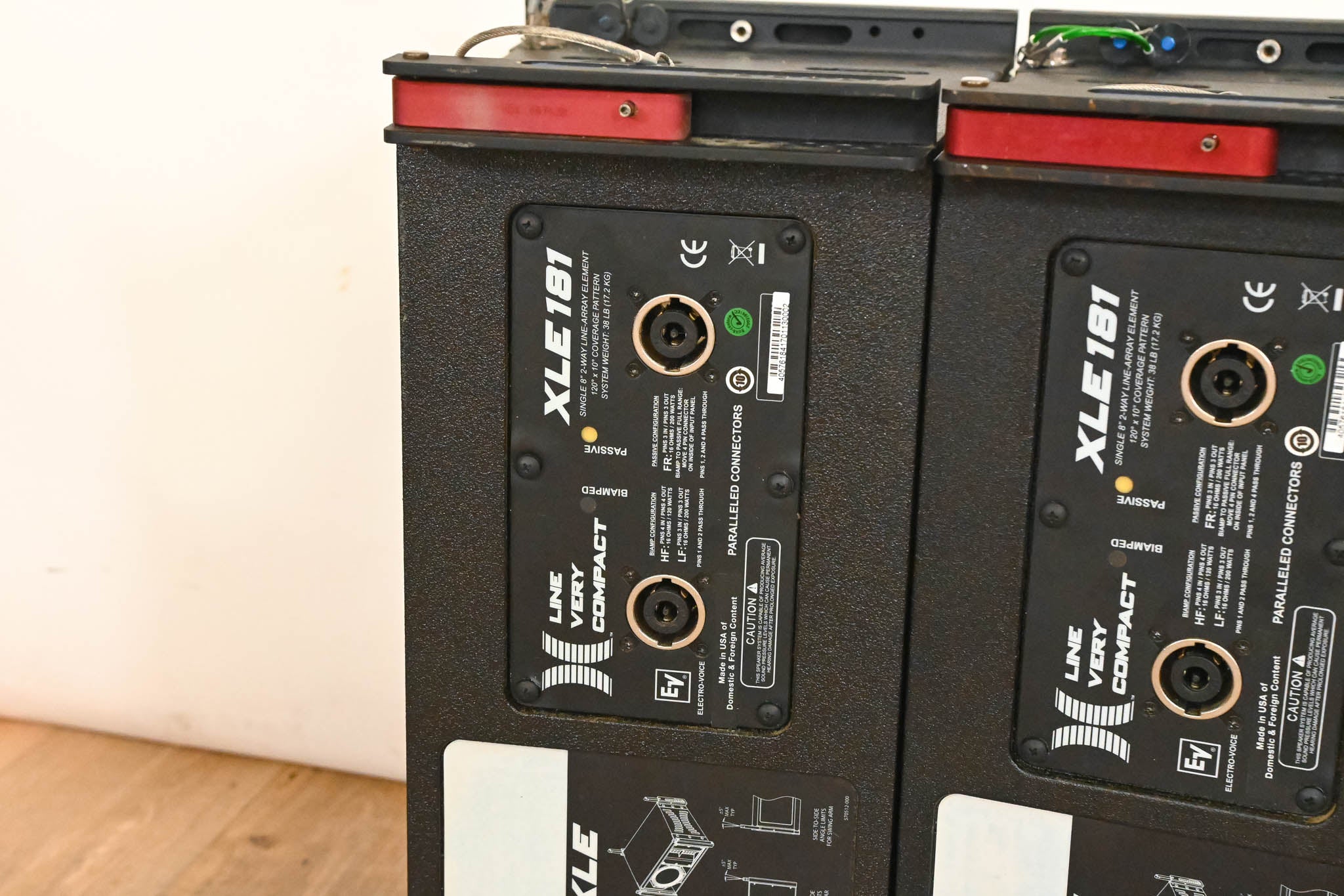 Electro-Voice (EV) XLE181 8" 2-Way Passive Line Array Speaker (PAIR)