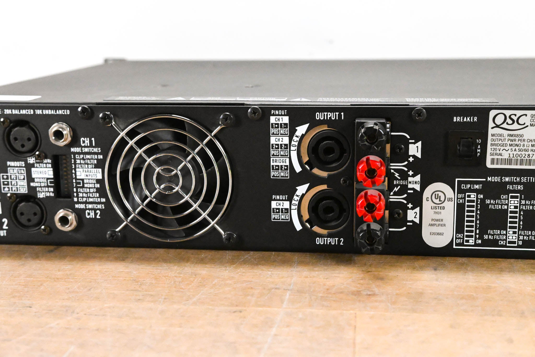 QSC RMX850 2-Channel Power Amplifier