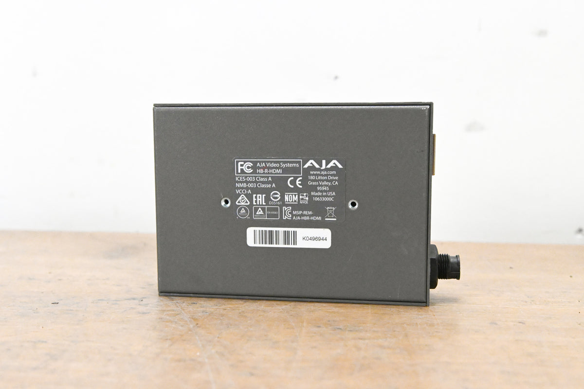 AJA HB-R-HDMI HDBaseT to HDMI Receiver (NO POWER SUPPLY)