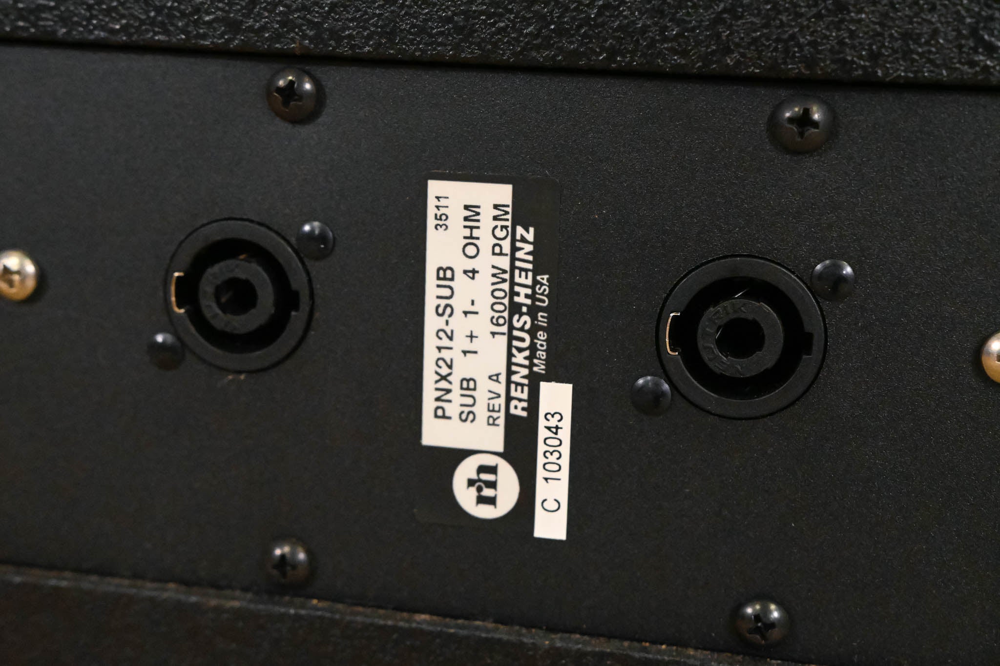 Renkus Heinz PNX212-SUB Dual 12" Passive Subwoofer