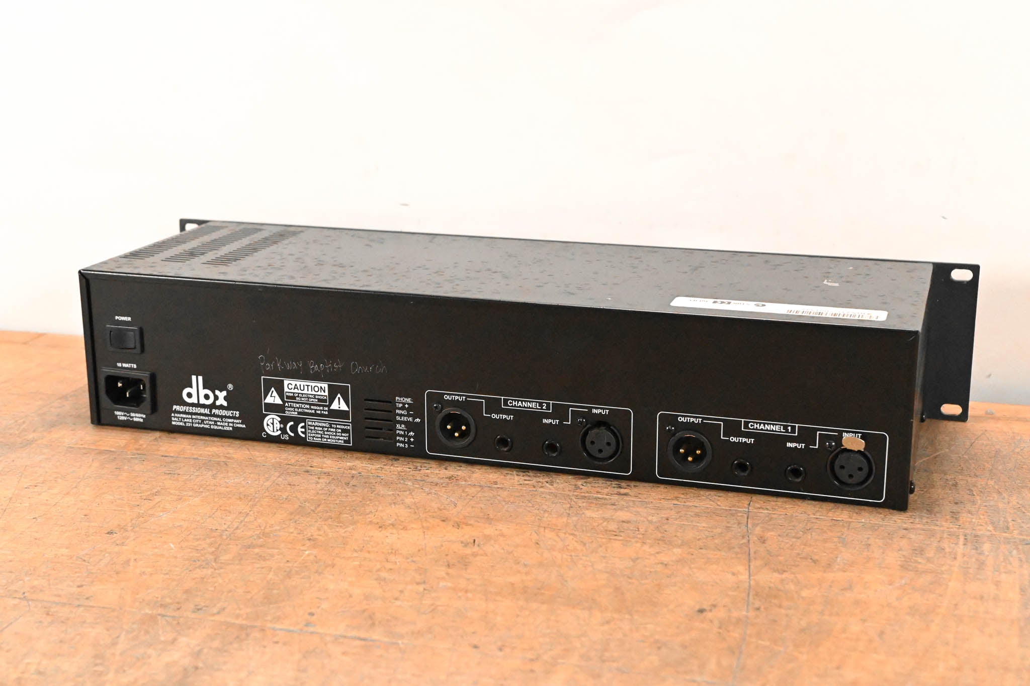 dbx 231 Dual-Channel 31-Band Graphic Equalizer