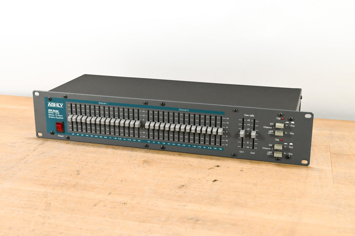 Ashly GQX-1502 Dual-Channel 15-Band Graphic Equalizer