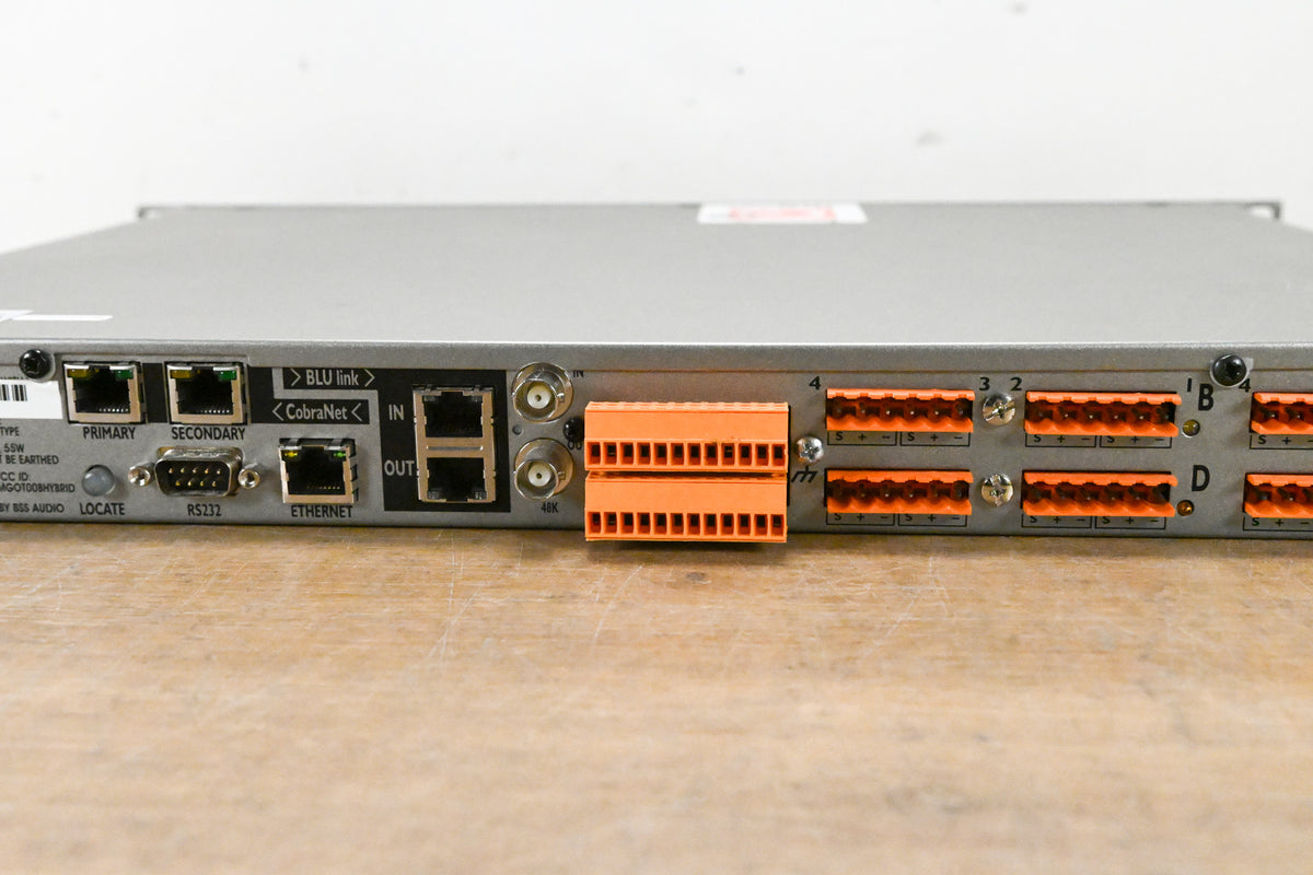 BSS London BLU-800 Signal Processor with BLU link and CobraNet