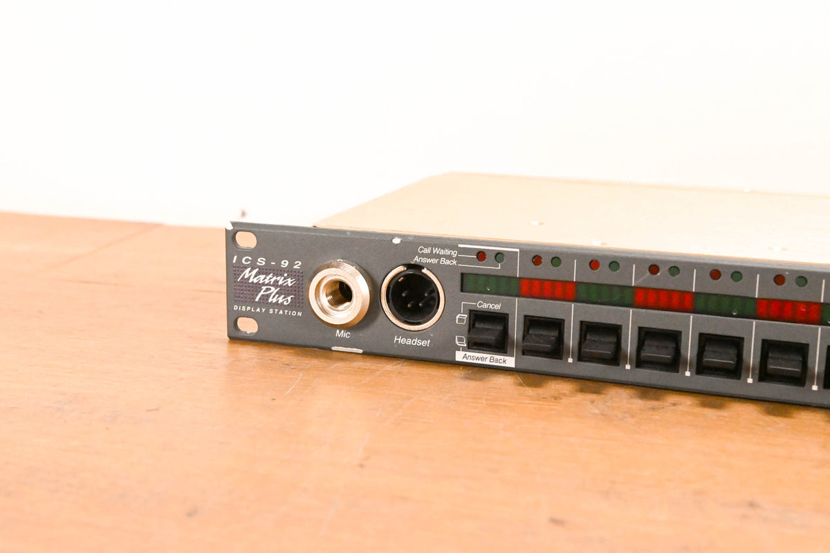 Clear-Com ICS-92 Matrix Plus Intercom Display Station (NO POWER SUPPLY)