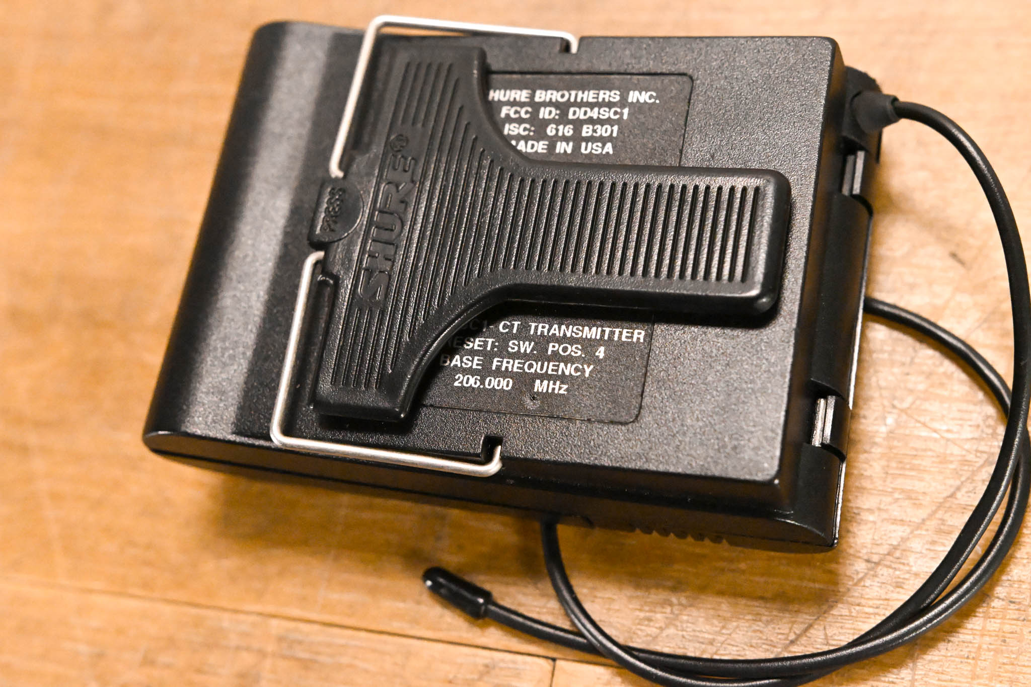 Shure SC1-CT Belt Pack Transmitter - 206 MHz