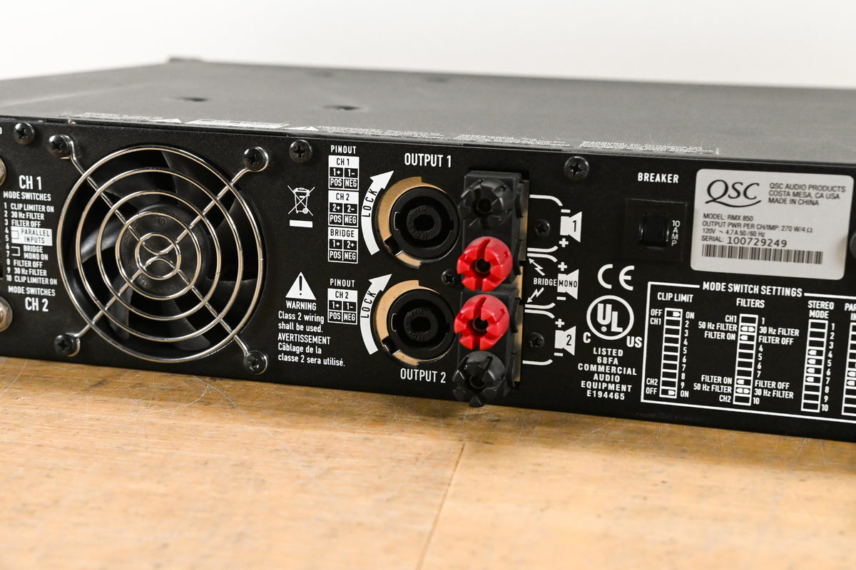 QSC RMX850 2-Channel Power Amplifier