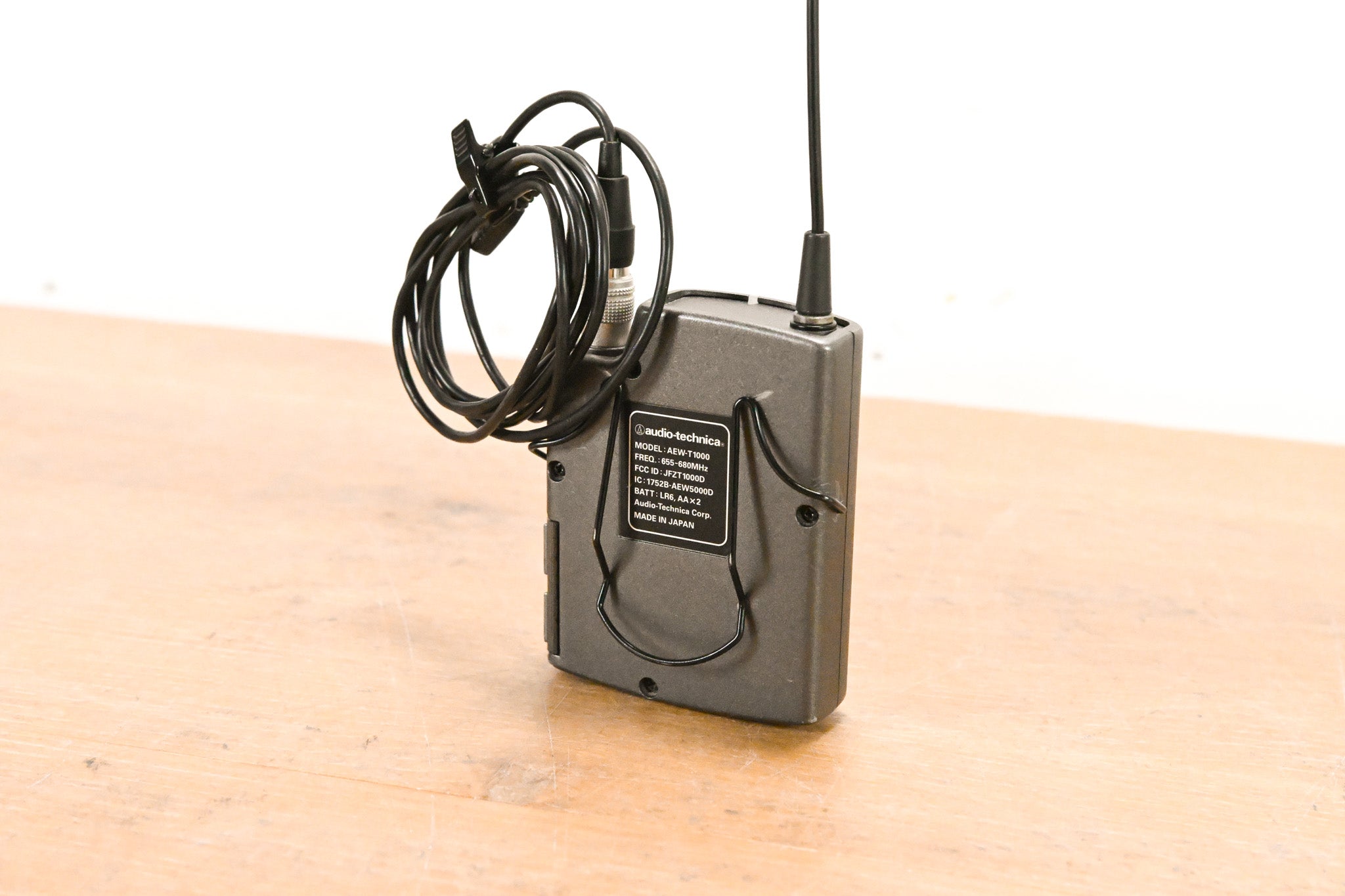 Audio-Technica AEW-T1000 Wireless Bodypack w/ Lavalier Mic - 655-680 MHz