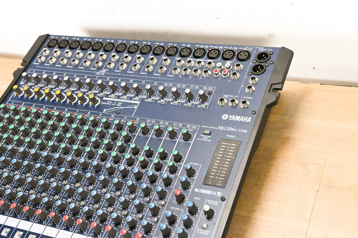 Yamaha MG206C-USB 20-Channel 6-Bus Mixer w/ USB Connectivity (NO PSU)