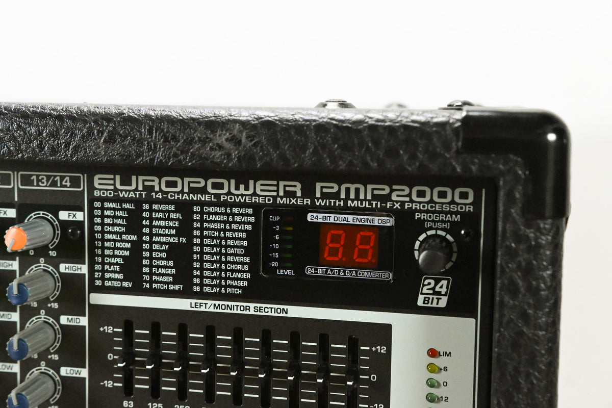Behringer Europower PMP2000  800-Watt 10-Channel Powered Mixer