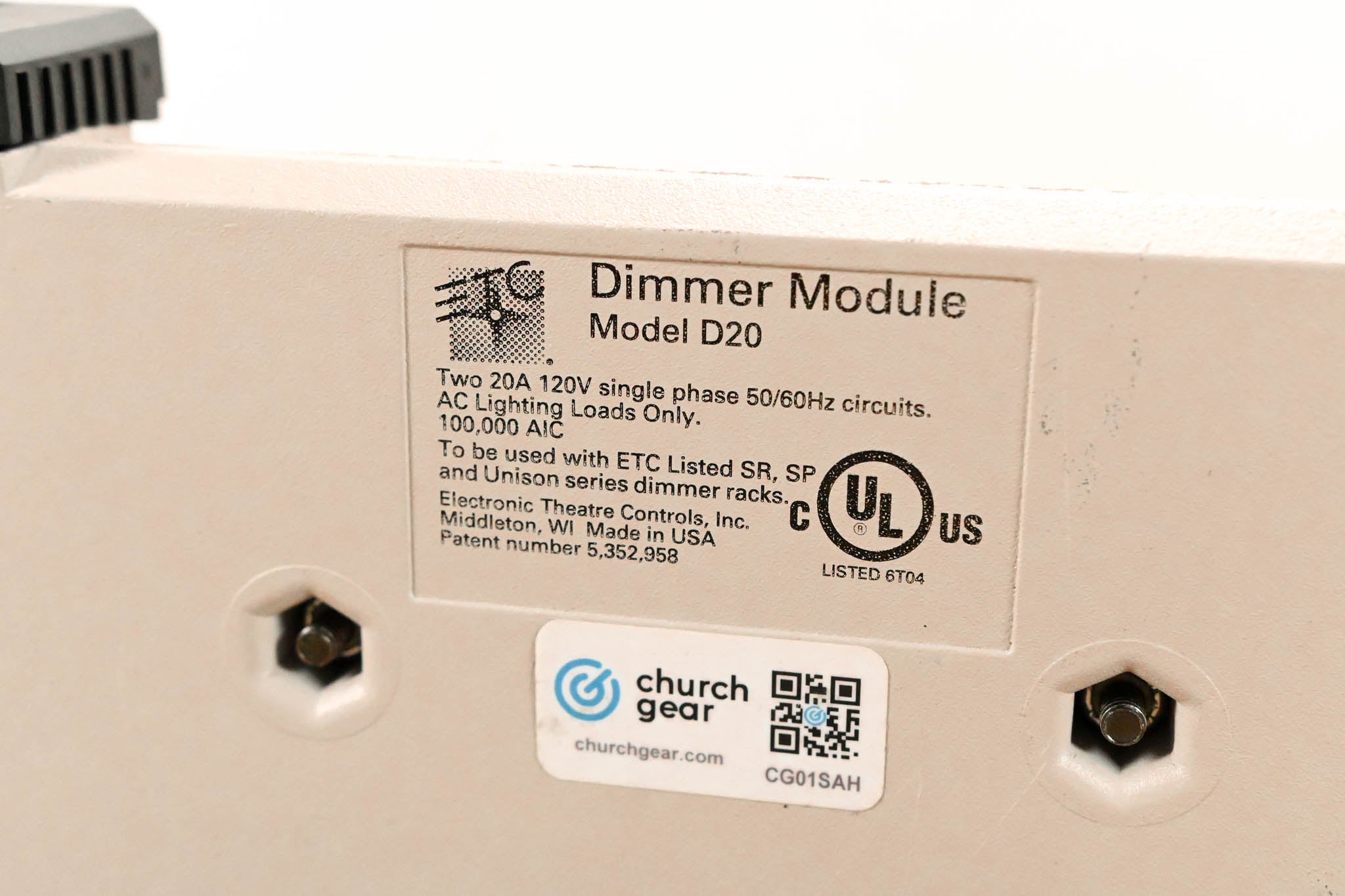 ETC D20 Dual 20A Dimmer Module