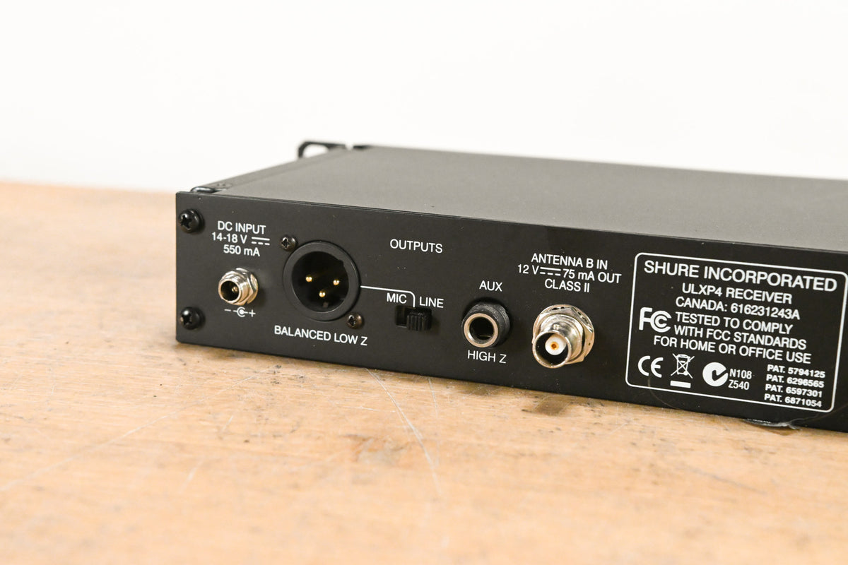 Shure ULXP14 Bodypack Wireless System J1 Band 554-590MHz NO POWER SUPPLY