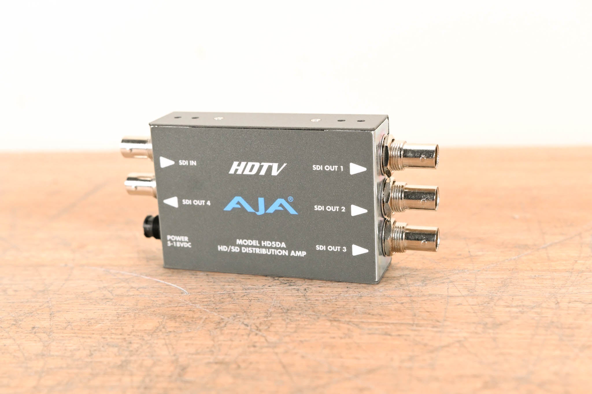 AJA HD5DA 1x4 HD/SD-SDI Distribution Amplifier/Repeater NO POWER SUPPLY