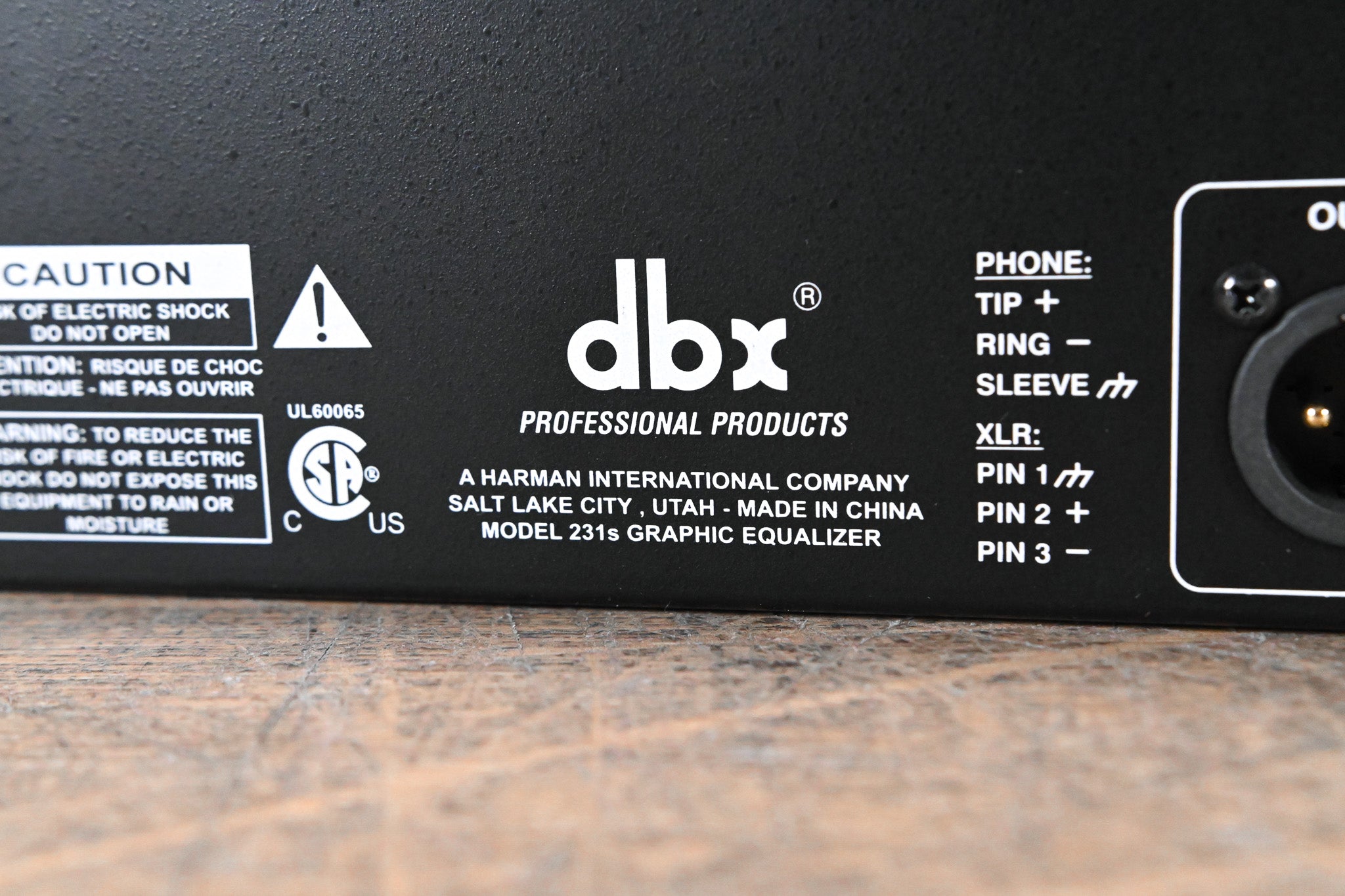 dbx 231s Two-Channel 31-Band Equalizer