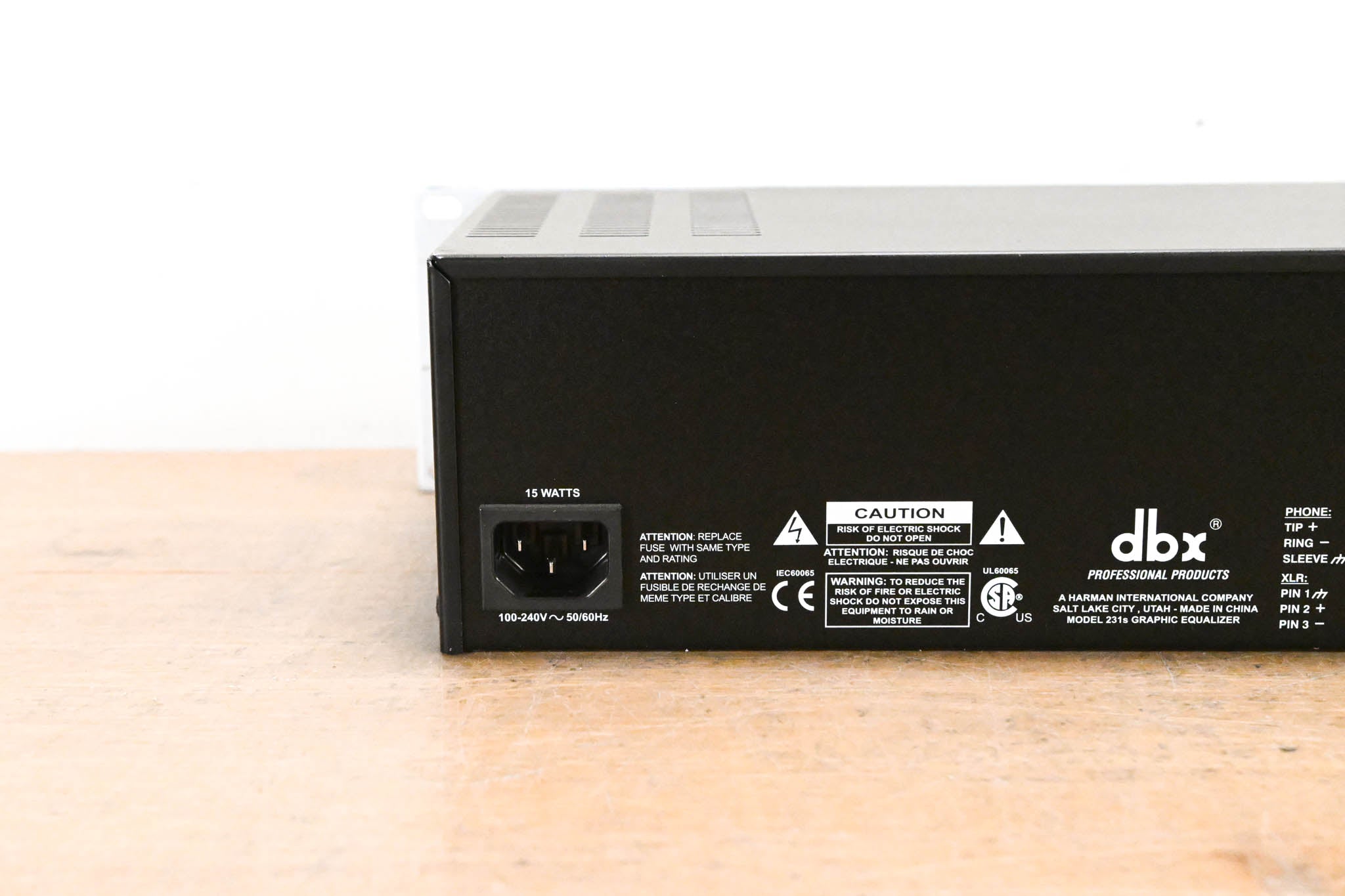 dbx 231s Two-Channel 31-Band Equalizer
