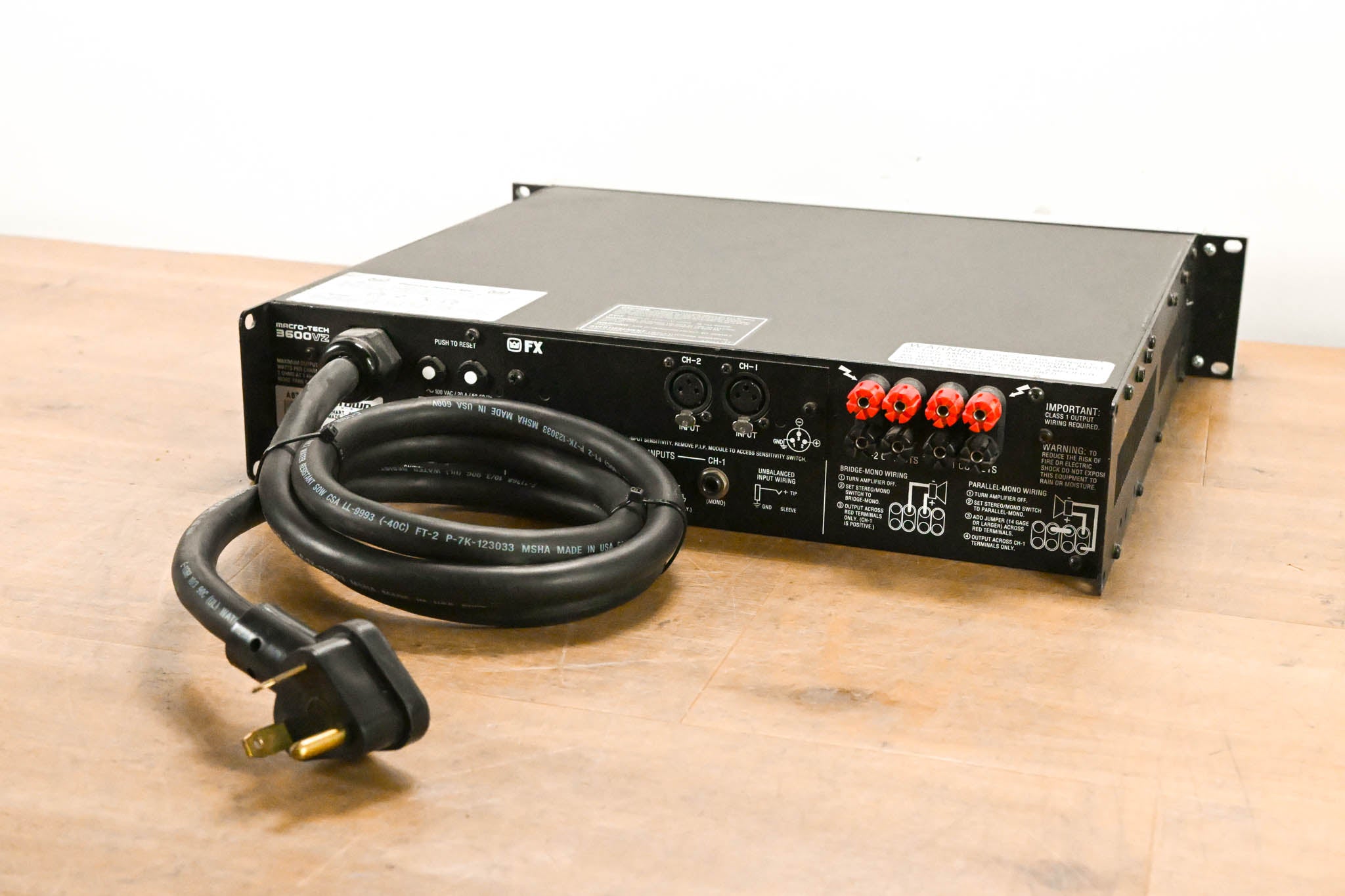 Crown Macro-Tech 3600VZ 2-Channel Power Amplifier