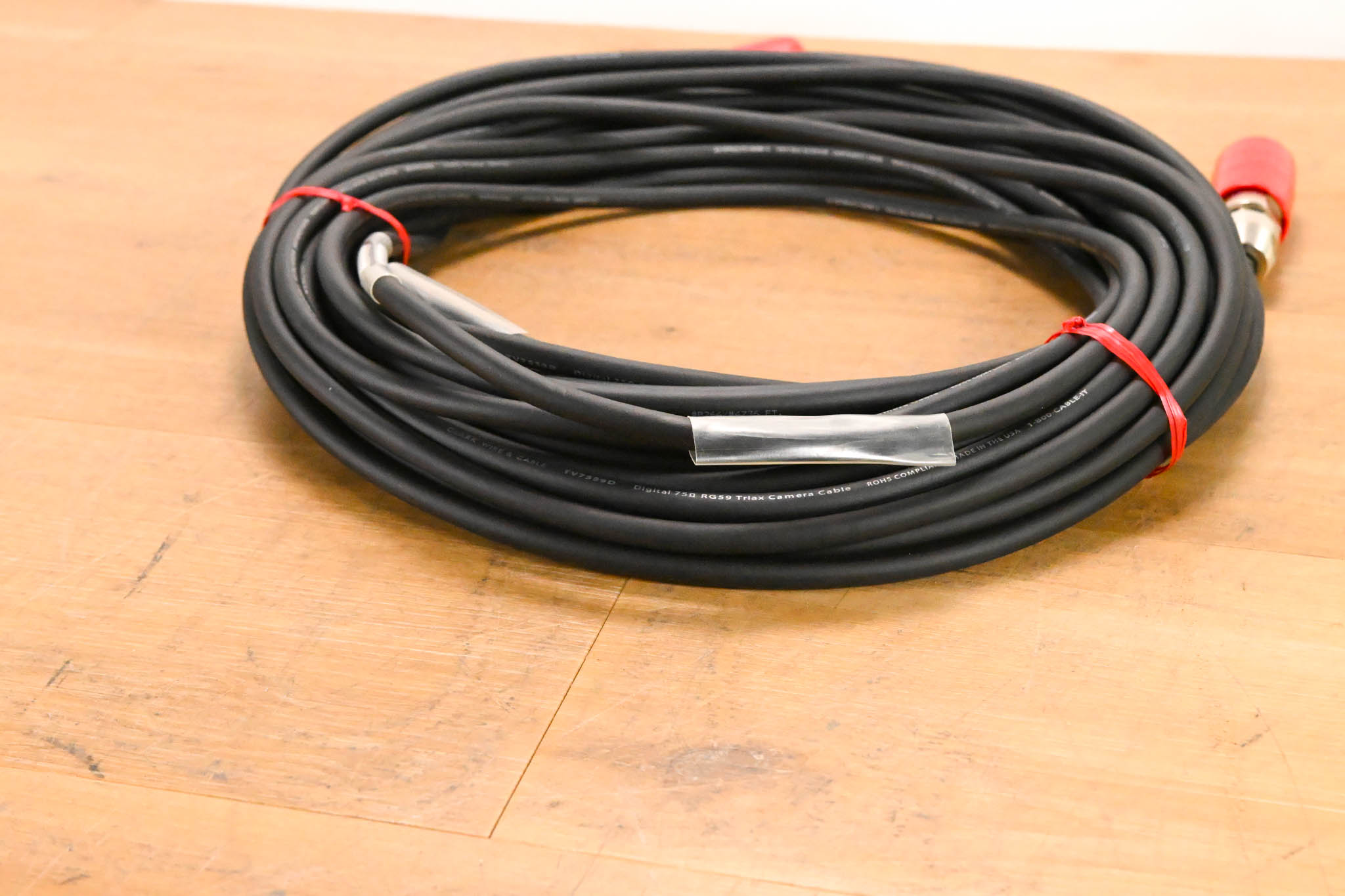 Clark Wire & Cable TV7559D RG59 Triax Broadcast Camera Cable - 75'