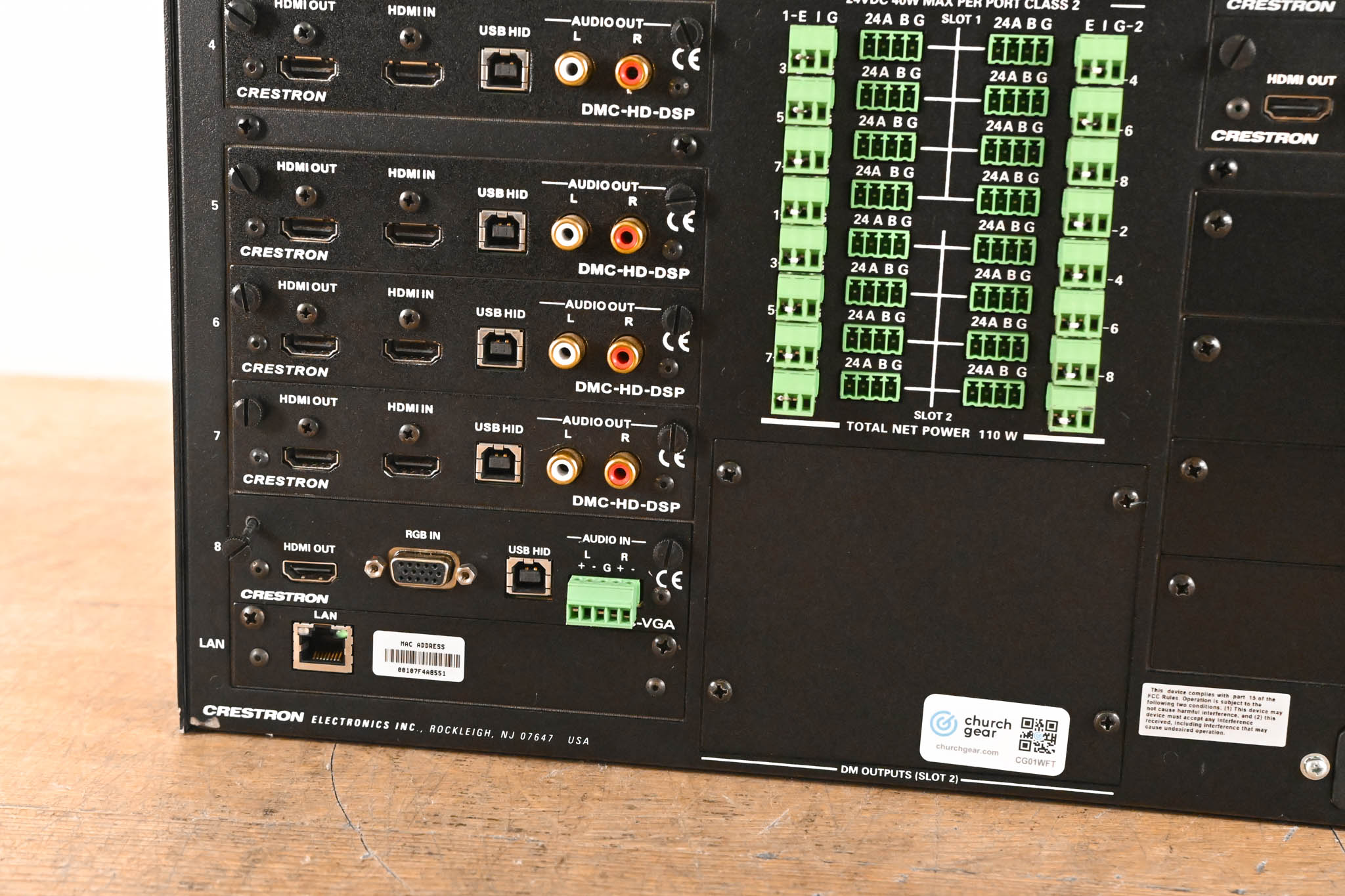 Crestron DM-MD16X16 16x16 DigitalMedia Switcher