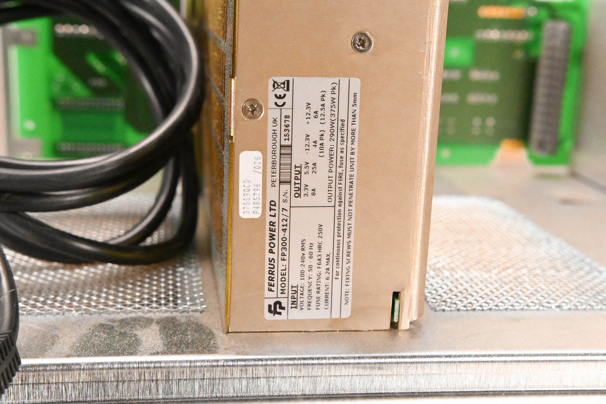 Solid State Logic C300 HD Power Distribution Assembly w/Ferrus Power PSU