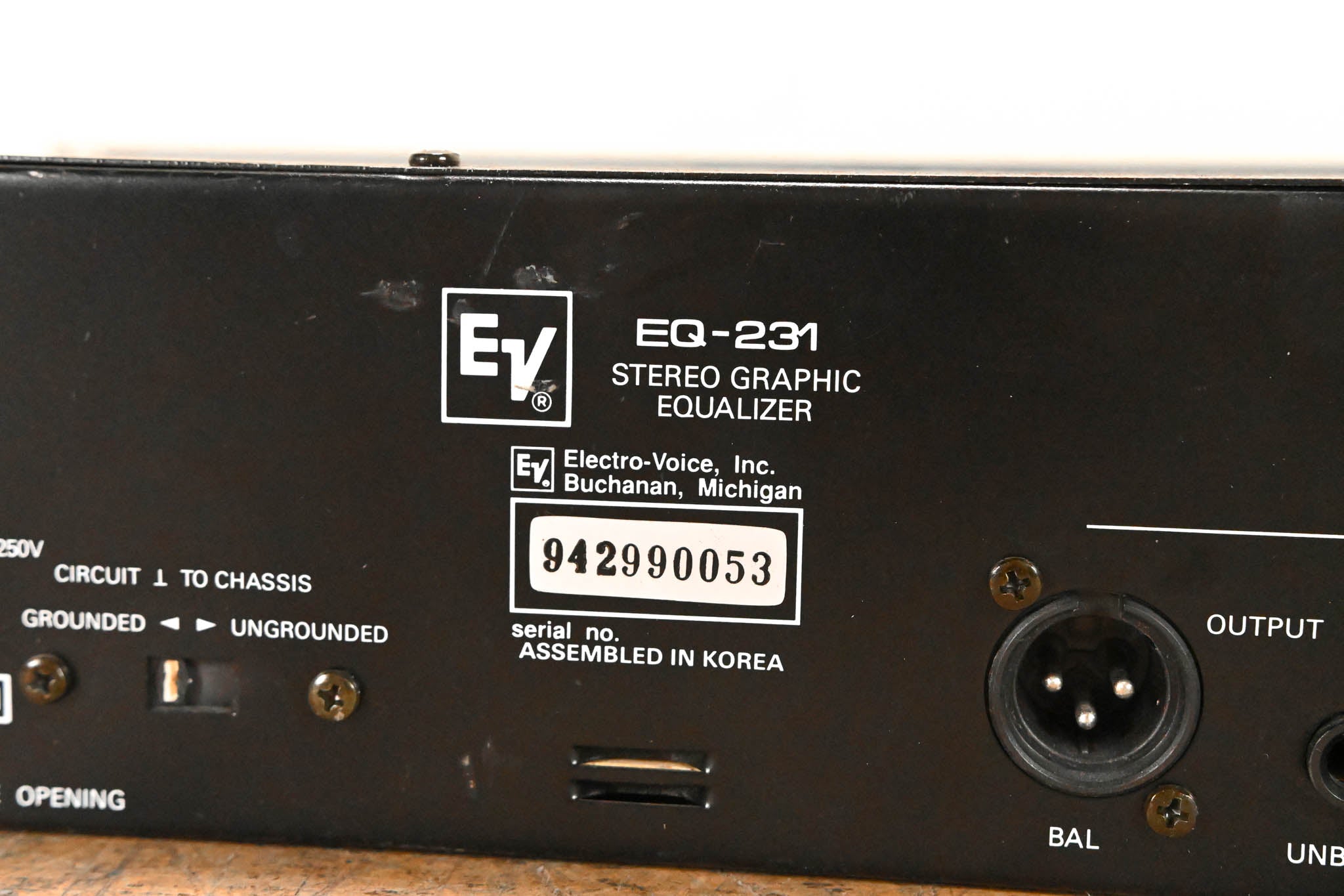 Electro-Voice (EV) EQ-231 Stereo One-Third Octave Graphic