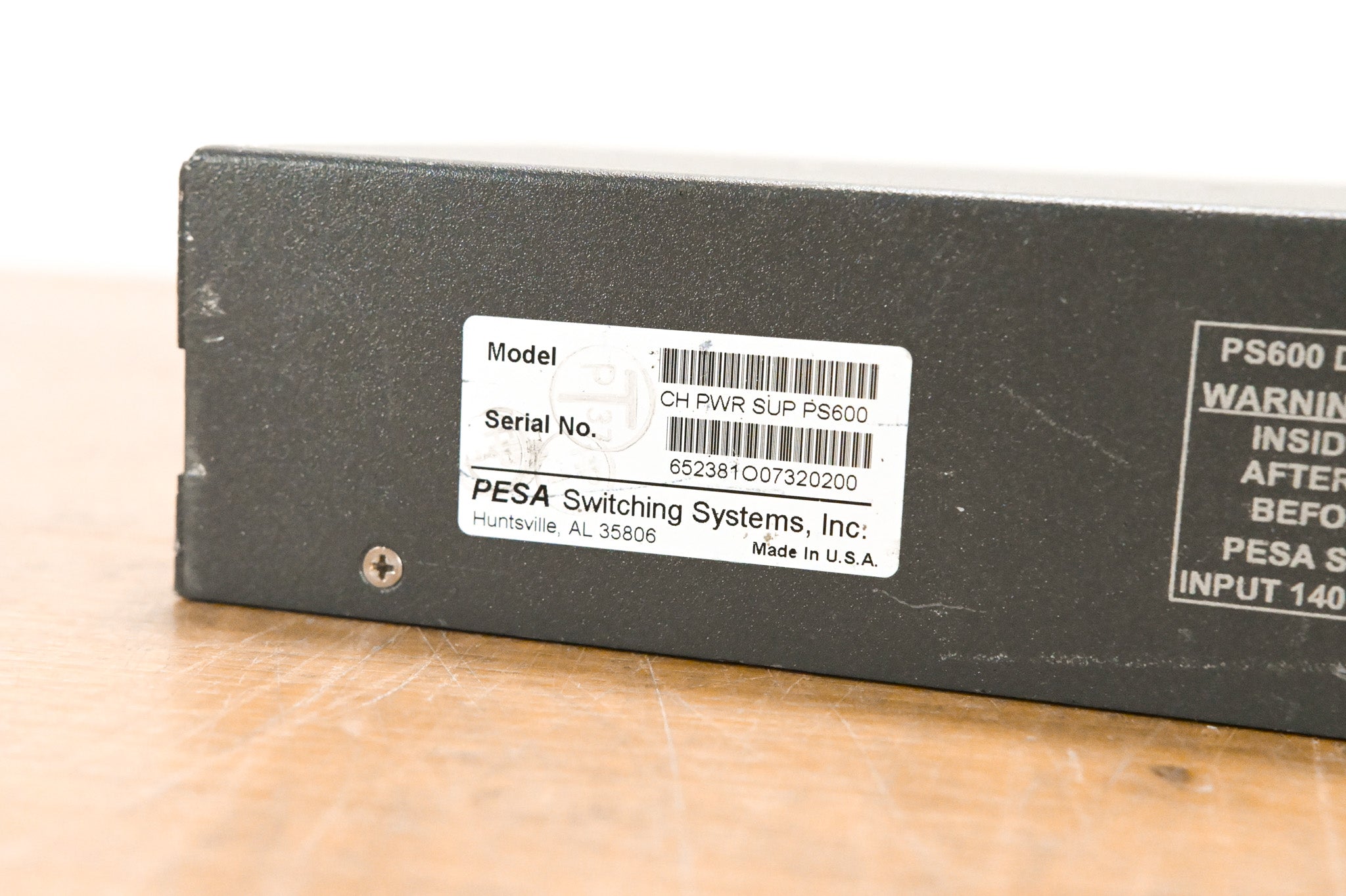 Pesa PS600 DC-to-DC Converter Power Supply (NO POWER SUPPLY)