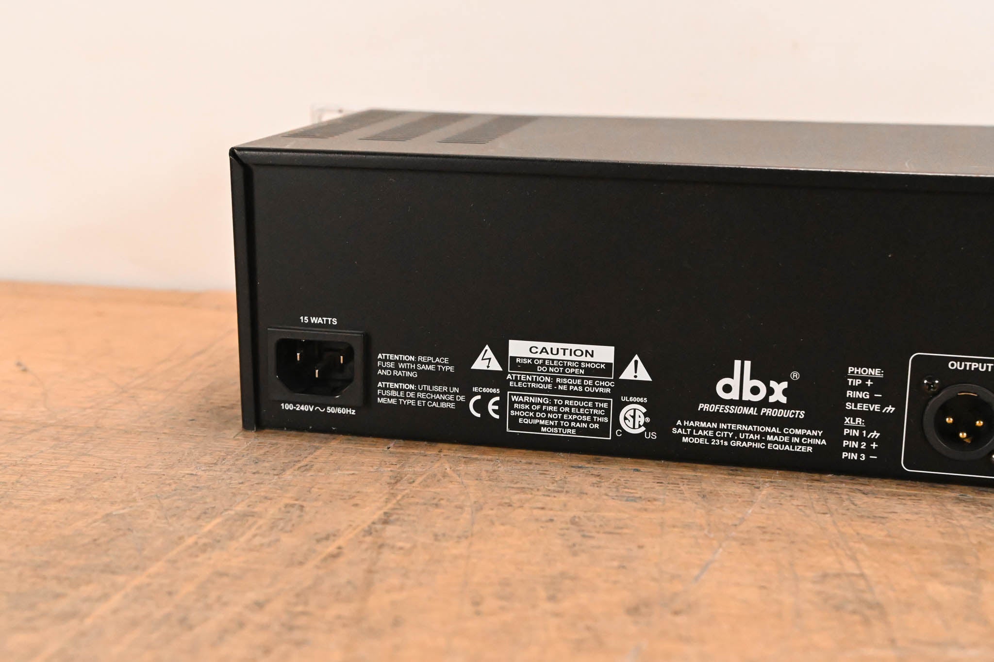 dbx 231s Two-Channel 31-Band Equalizer