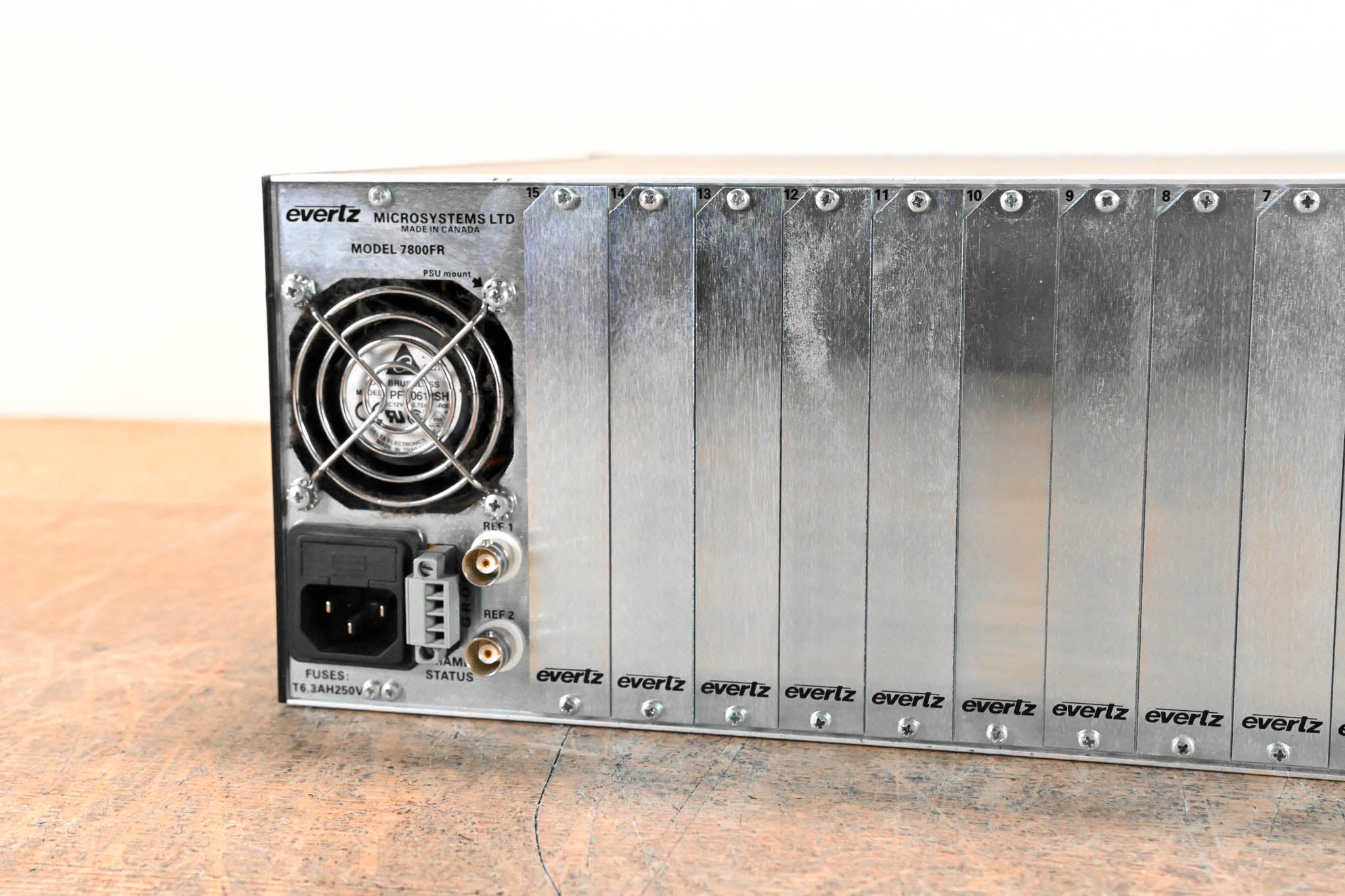 Evertz 7800FR 3RU Rackmount MultiFrame with Cards