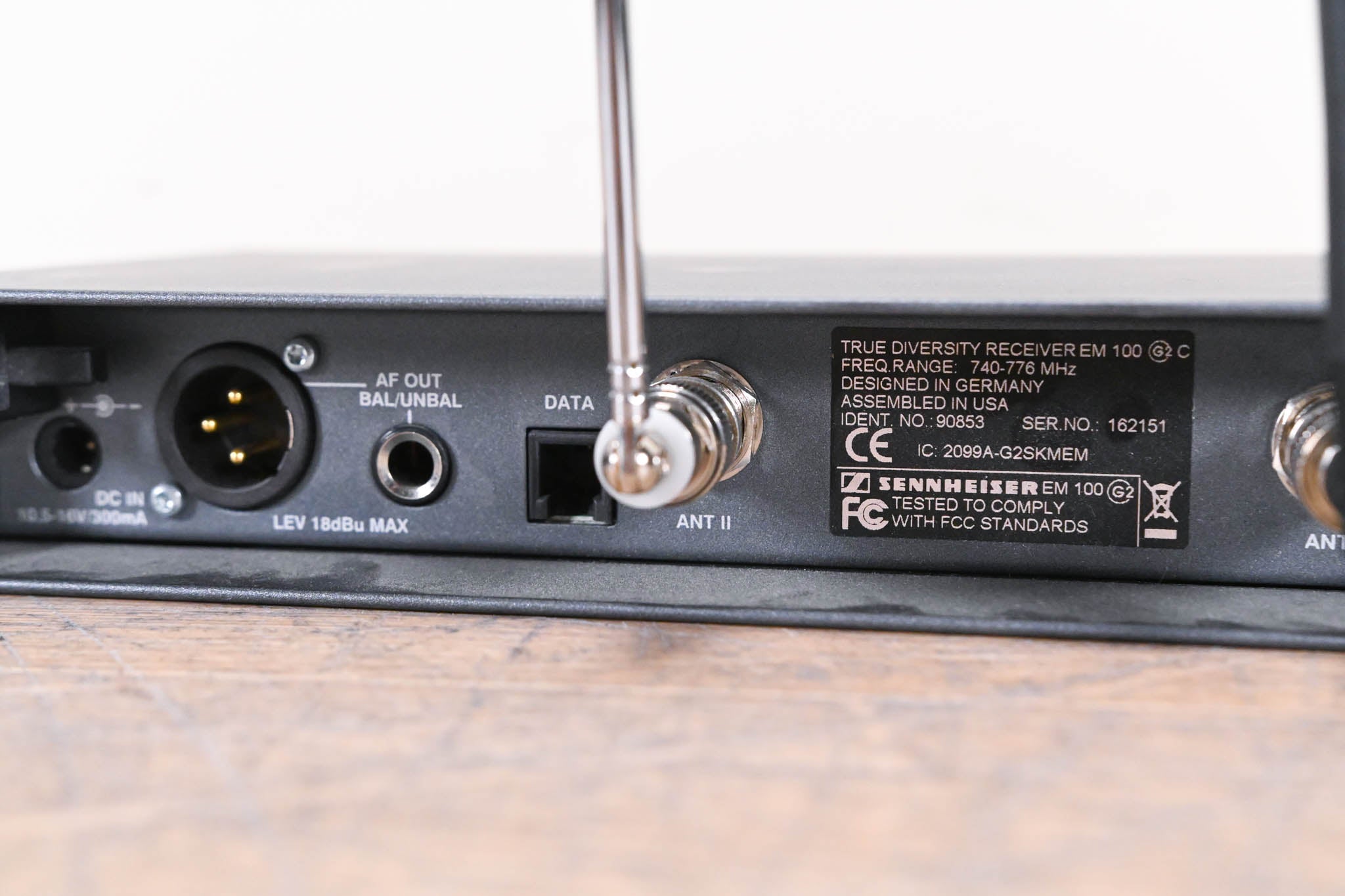 Sennheiser EM 100 G2 Wireless Receiver 740-776 MHz (NO POWER SUPPLY)