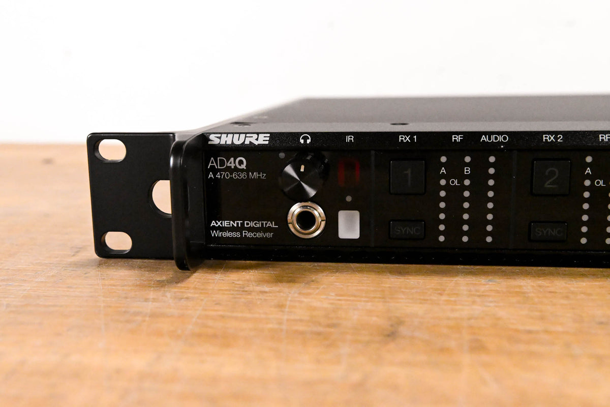 Shure AD4Q Receiver w/ four ADX1M Micro Bodypack Transmitters - A Range
