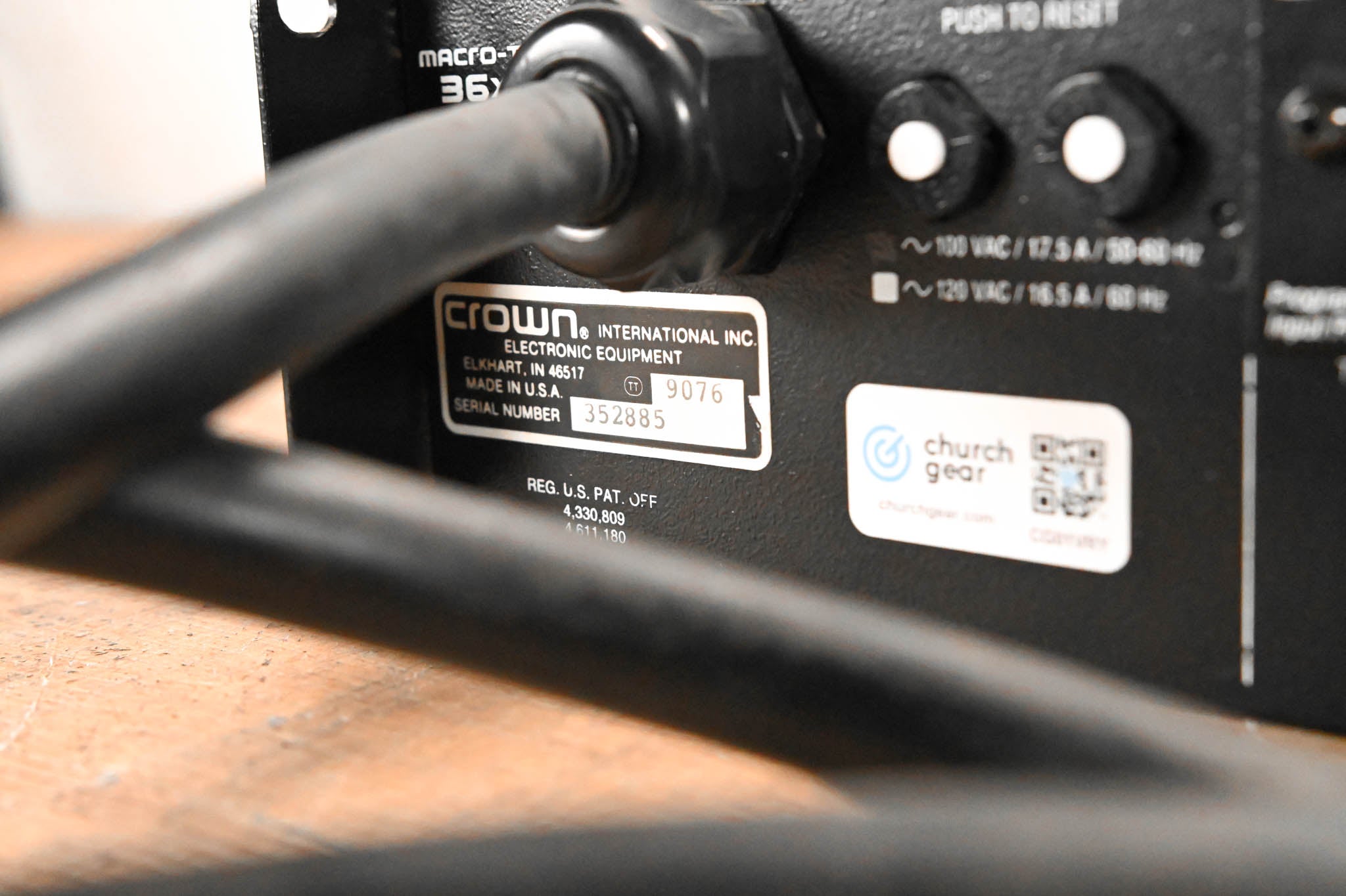 Crown Macro-Tech 36x12 2-Channel Power Amplifier